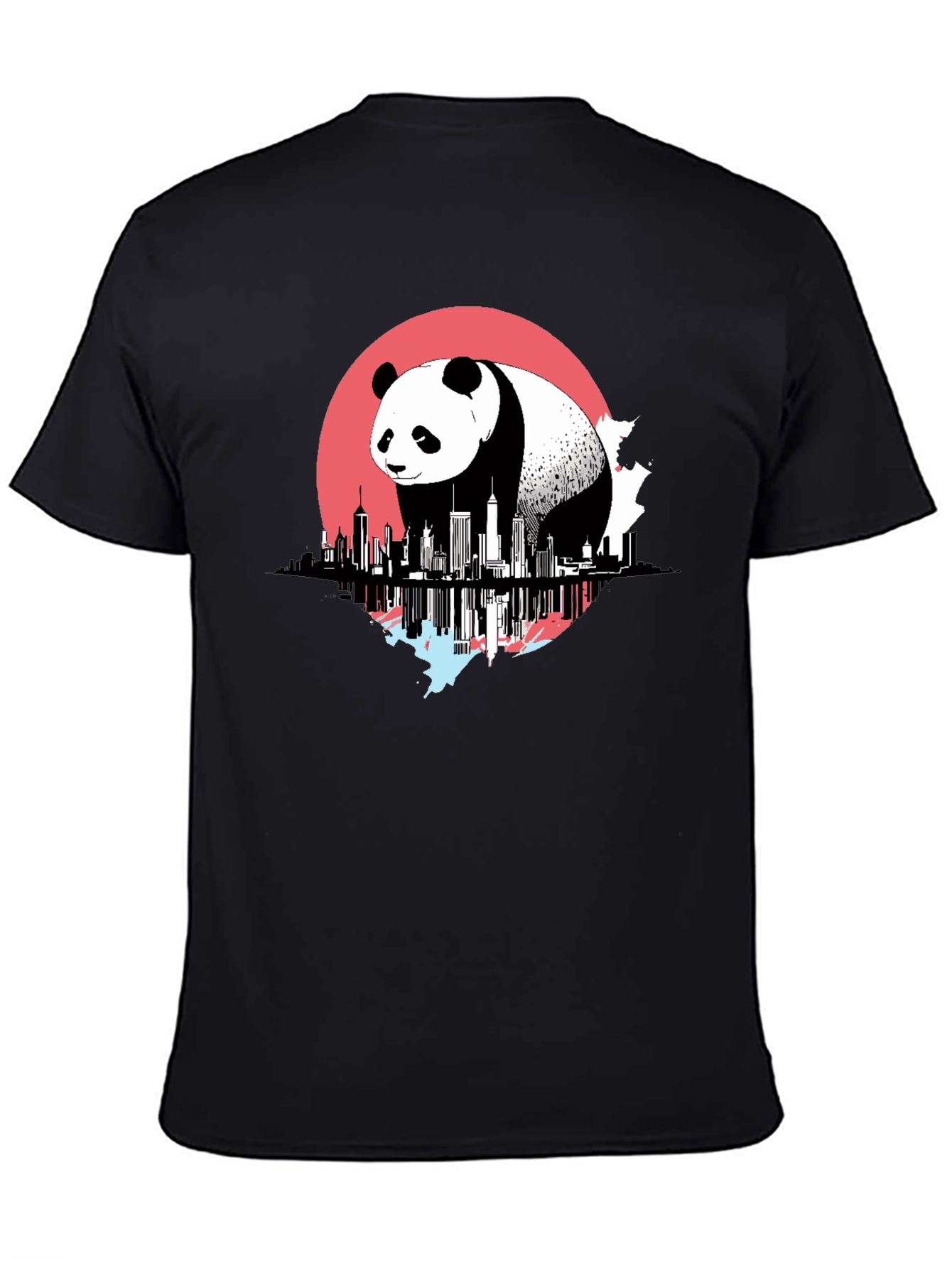 Panda Cityscape Graphic Tee