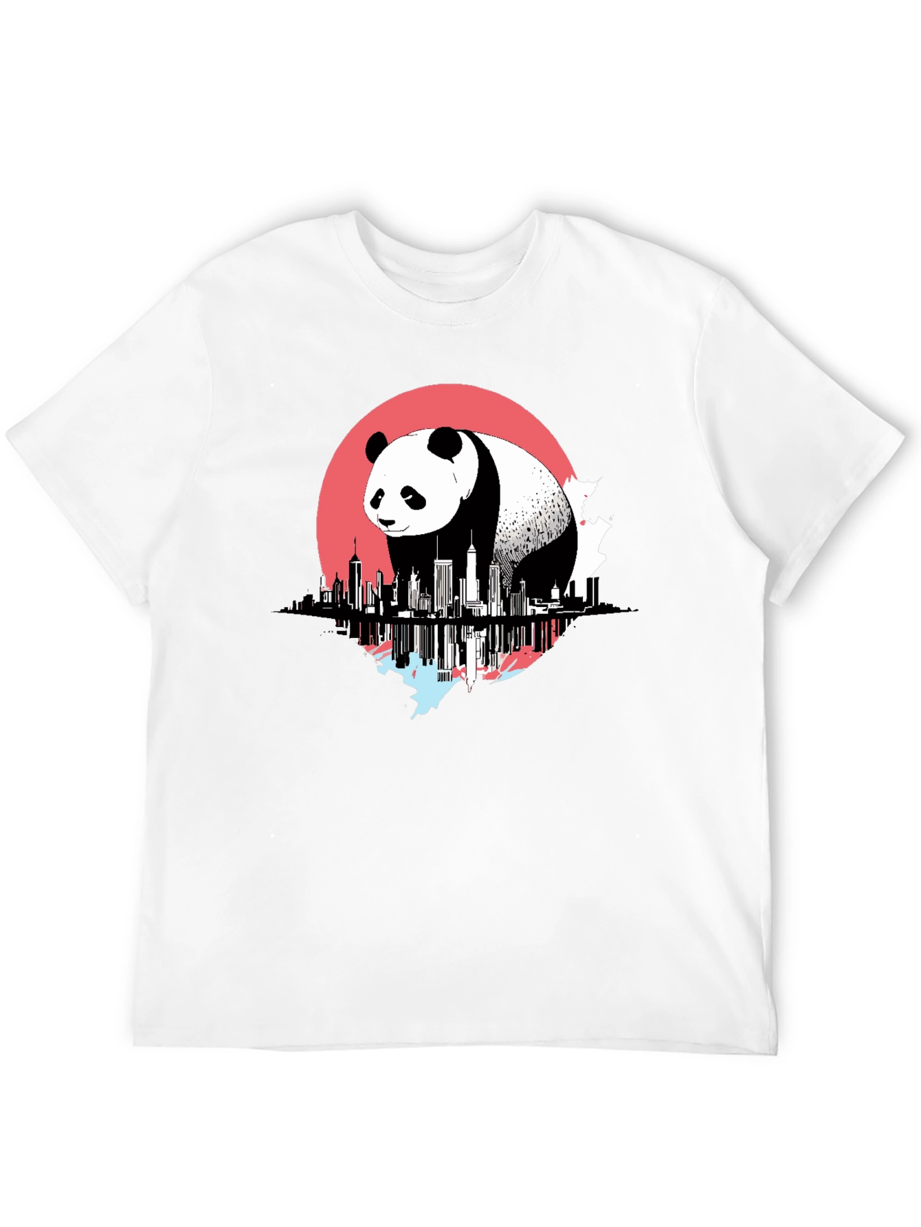 Panda Cityscape Graphic Tee