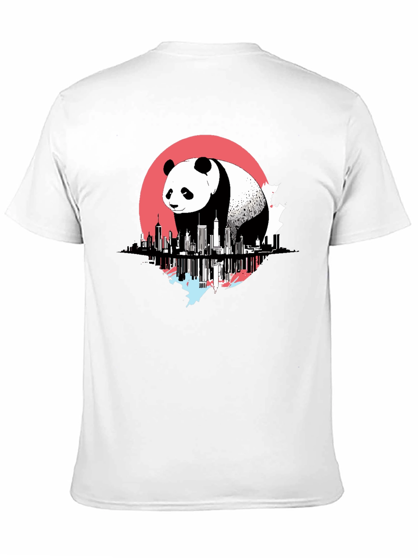 Panda Cityscape Graphic Tee