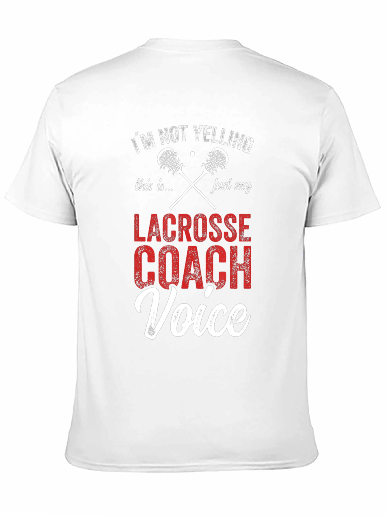 Lacrosse Coach Voice T-Shirt Funny Coaching Tee