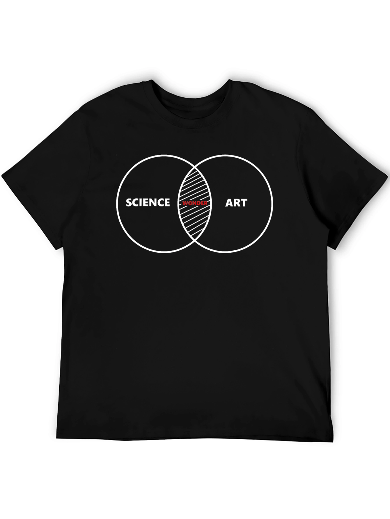 Science Art Wonder Venn Diagram Graphic Tee