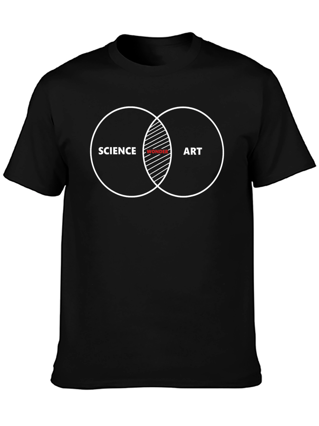Science Art Wonder Venn Diagram Graphic Tee