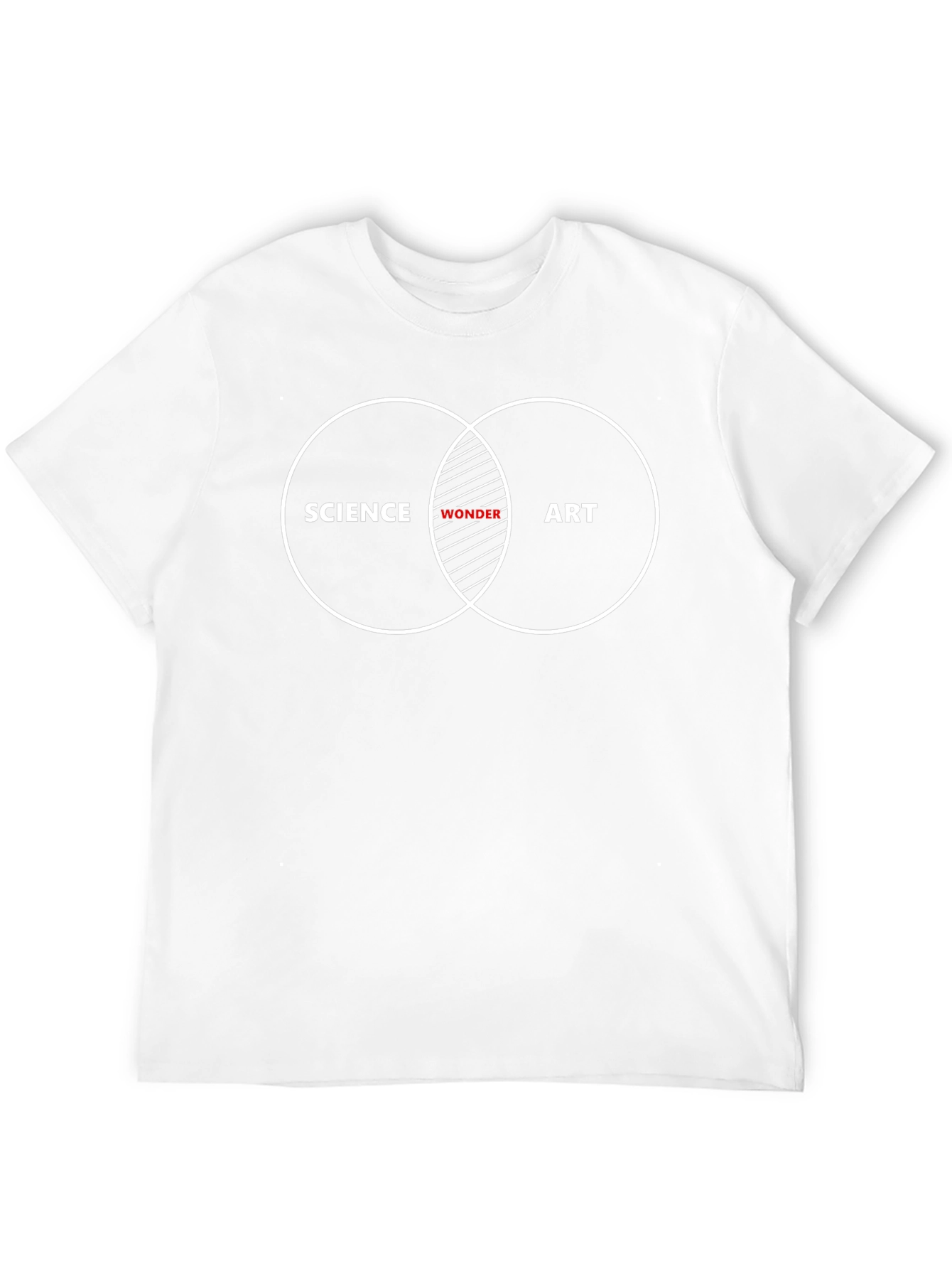 Science Art Wonder Venn Diagram Graphic Tee
