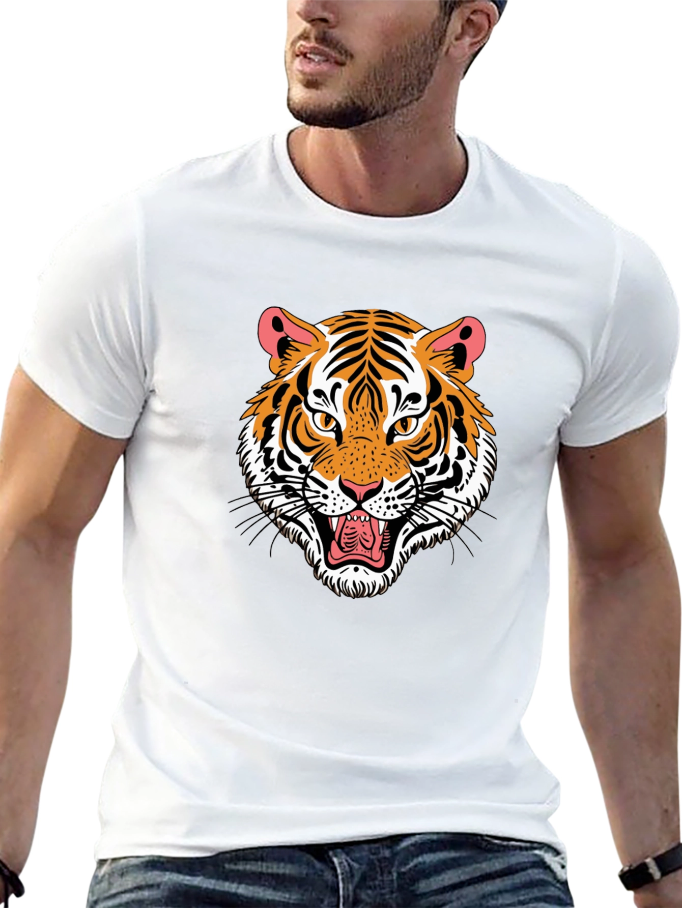 Tiger Graphic Black T-Shirt