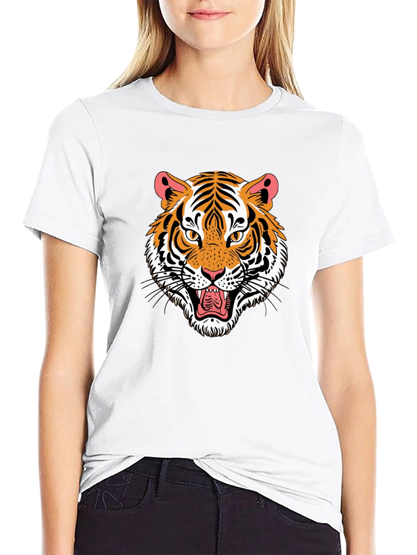 Tiger Graphic Black T-Shirt