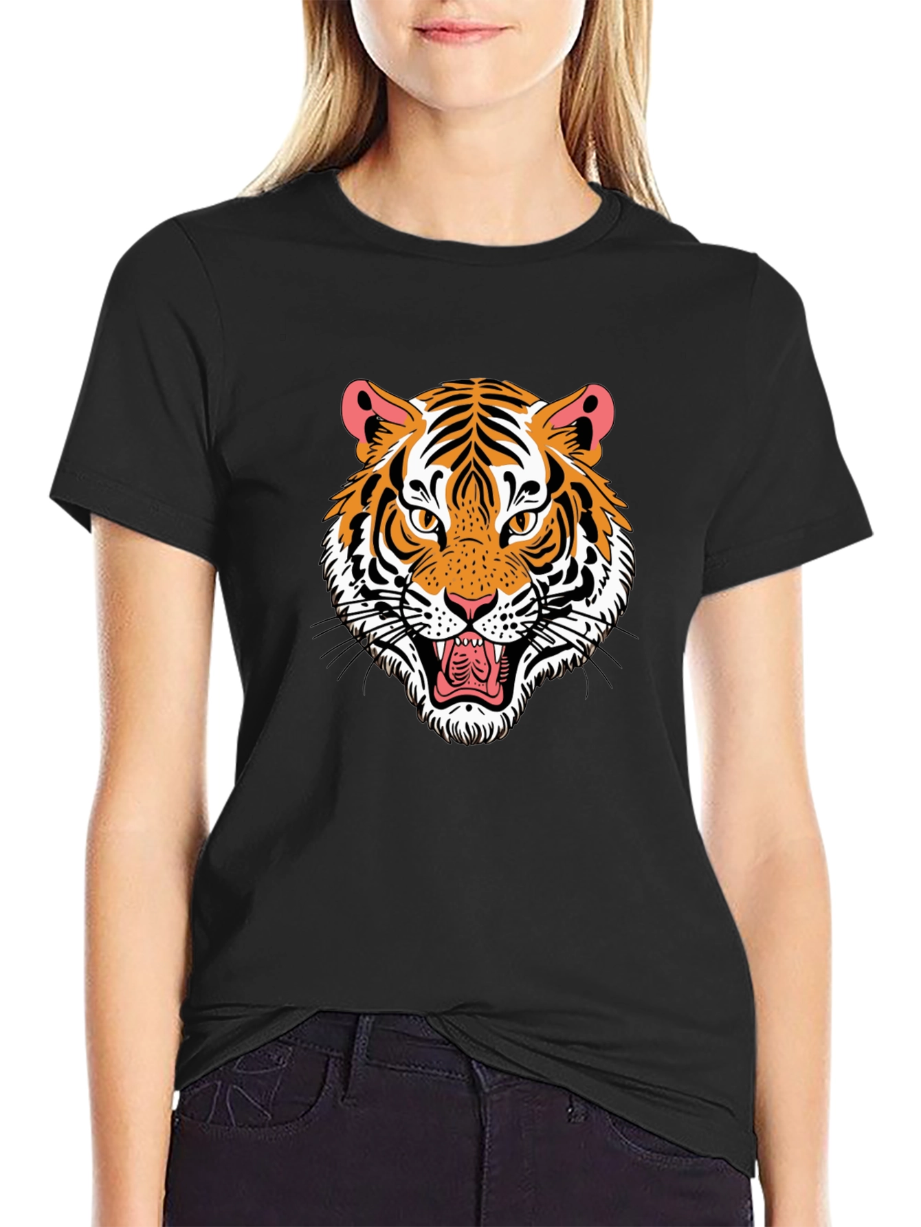 Tiger Graphic Black T-Shirt