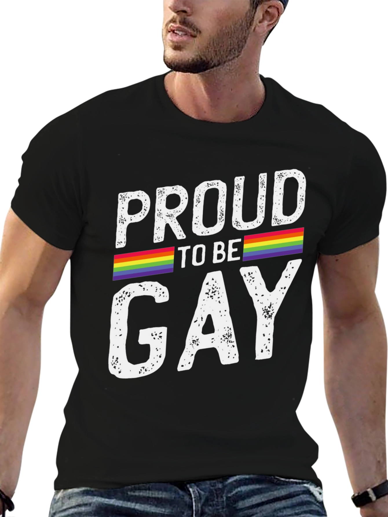 Proud to be Gay T-Shirt - Rainbow Pride