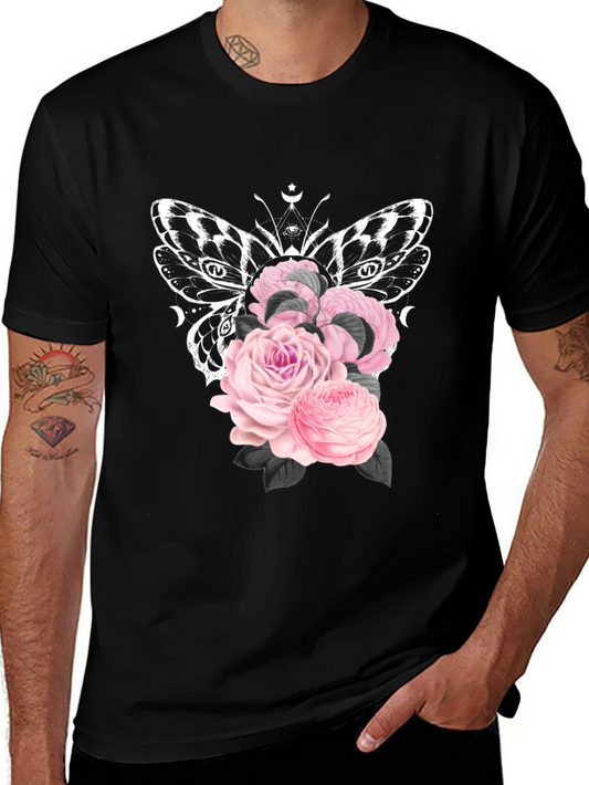 Butterfly Roses Graphic Tee