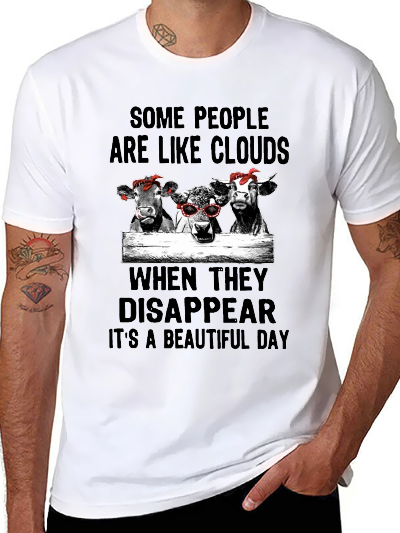 Cows Like Clouds Funny Graphic Tee