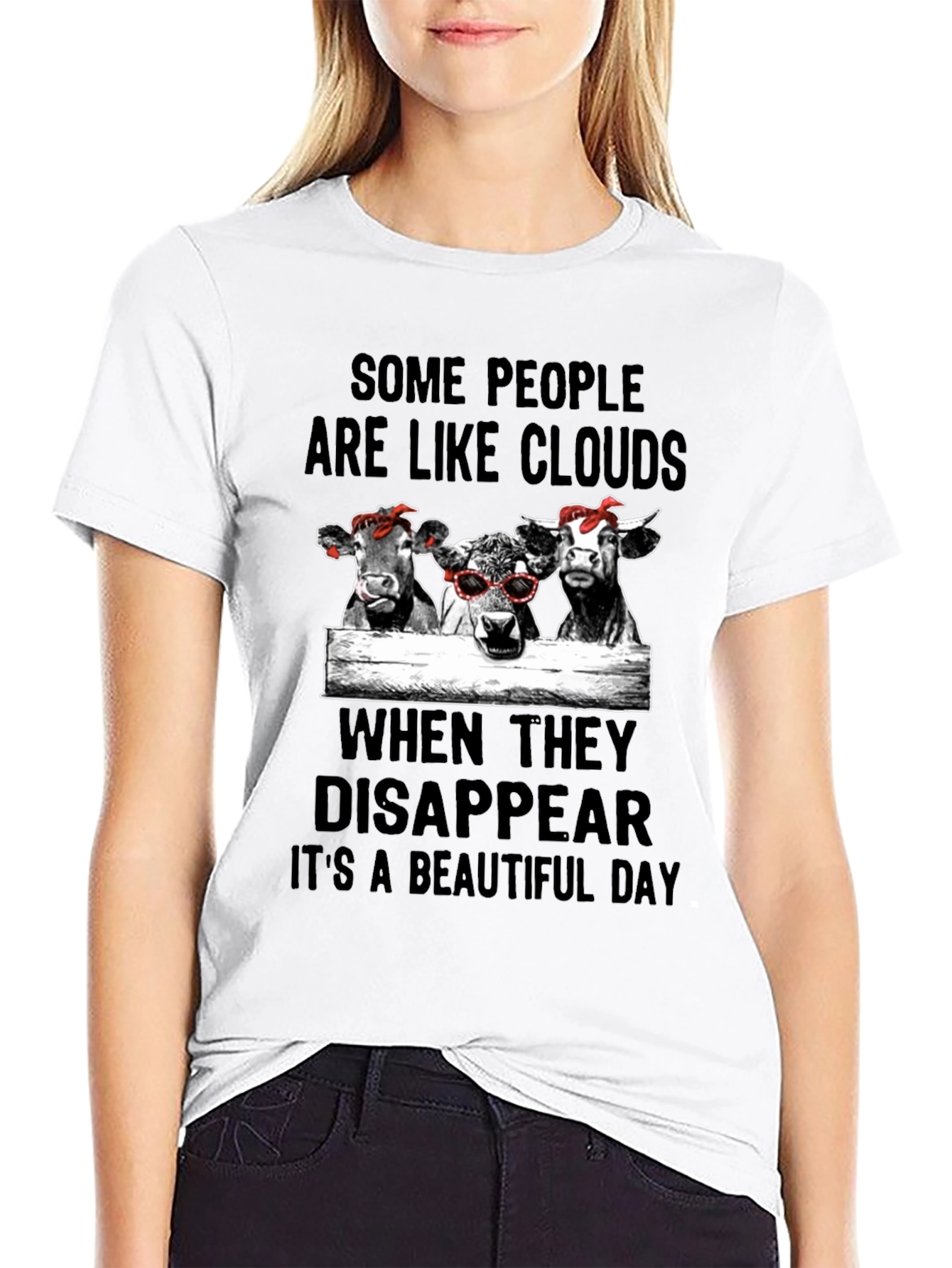 Cows Like Clouds Funny Graphic Tee