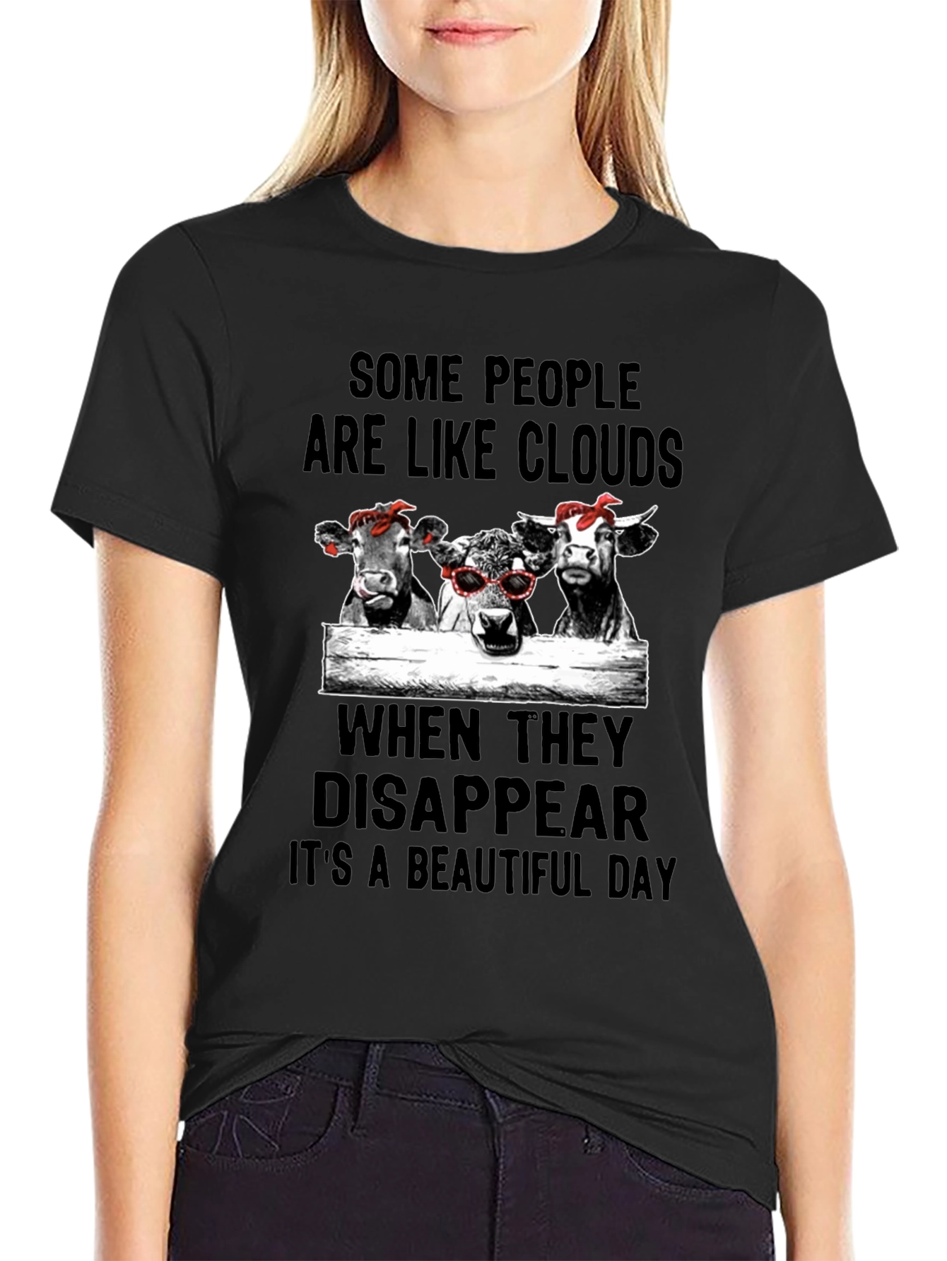 Cows Like Clouds Funny Graphic Tee