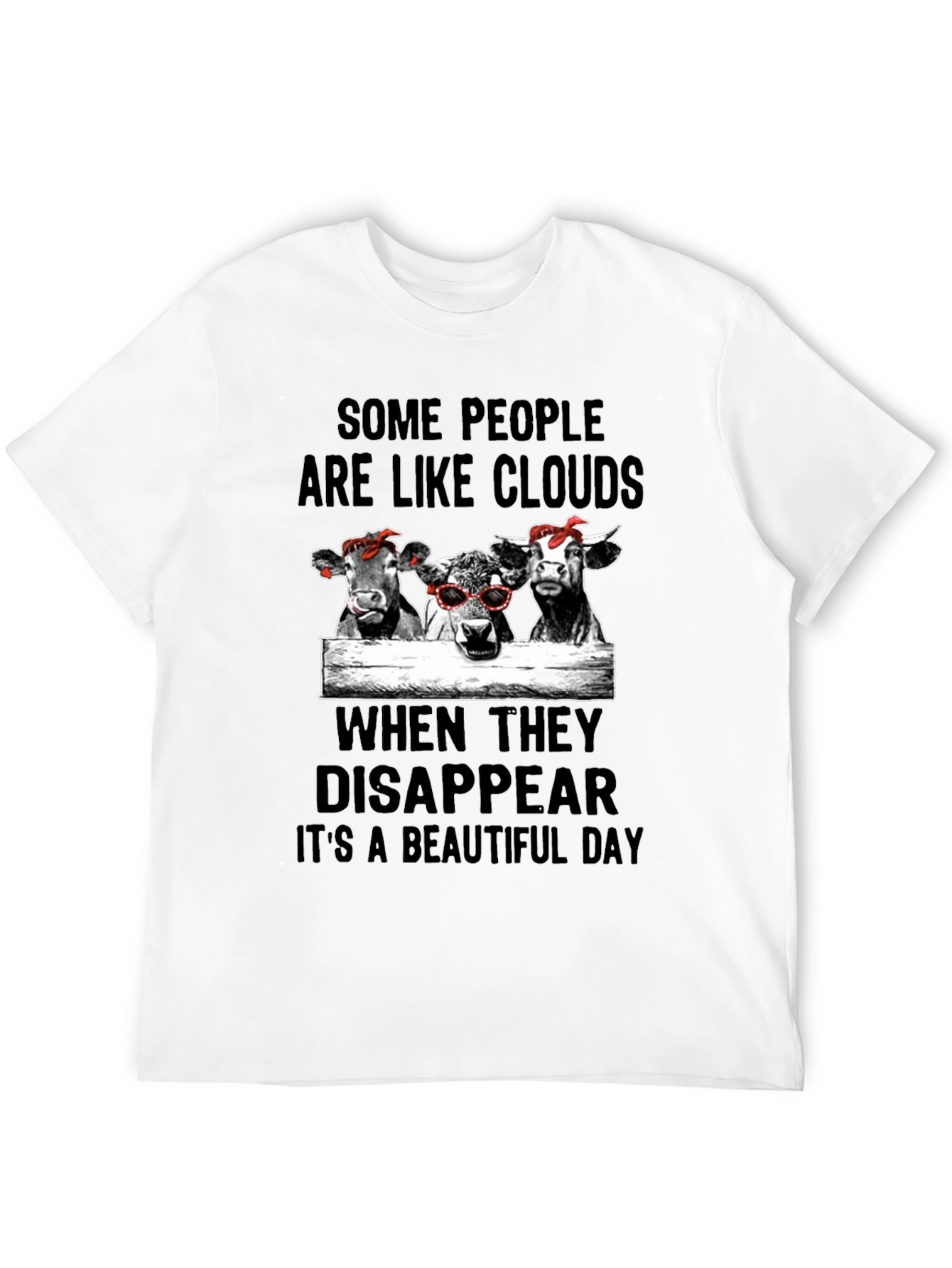 Cows Like Clouds Funny Graphic Tee