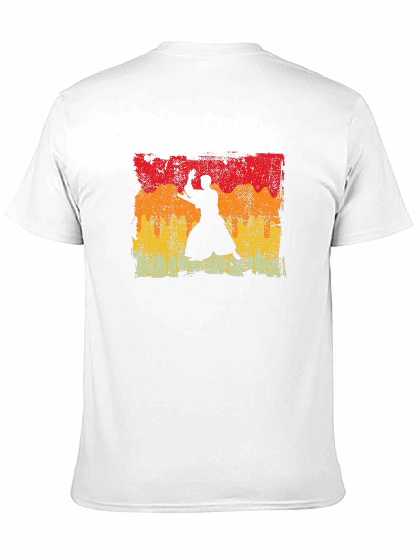 Retro Aikido Martial Arts Silhouette T-Shirt