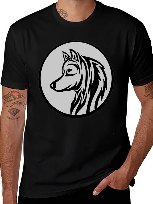 Black Wolf Graphic Tee - Stylish Menswear