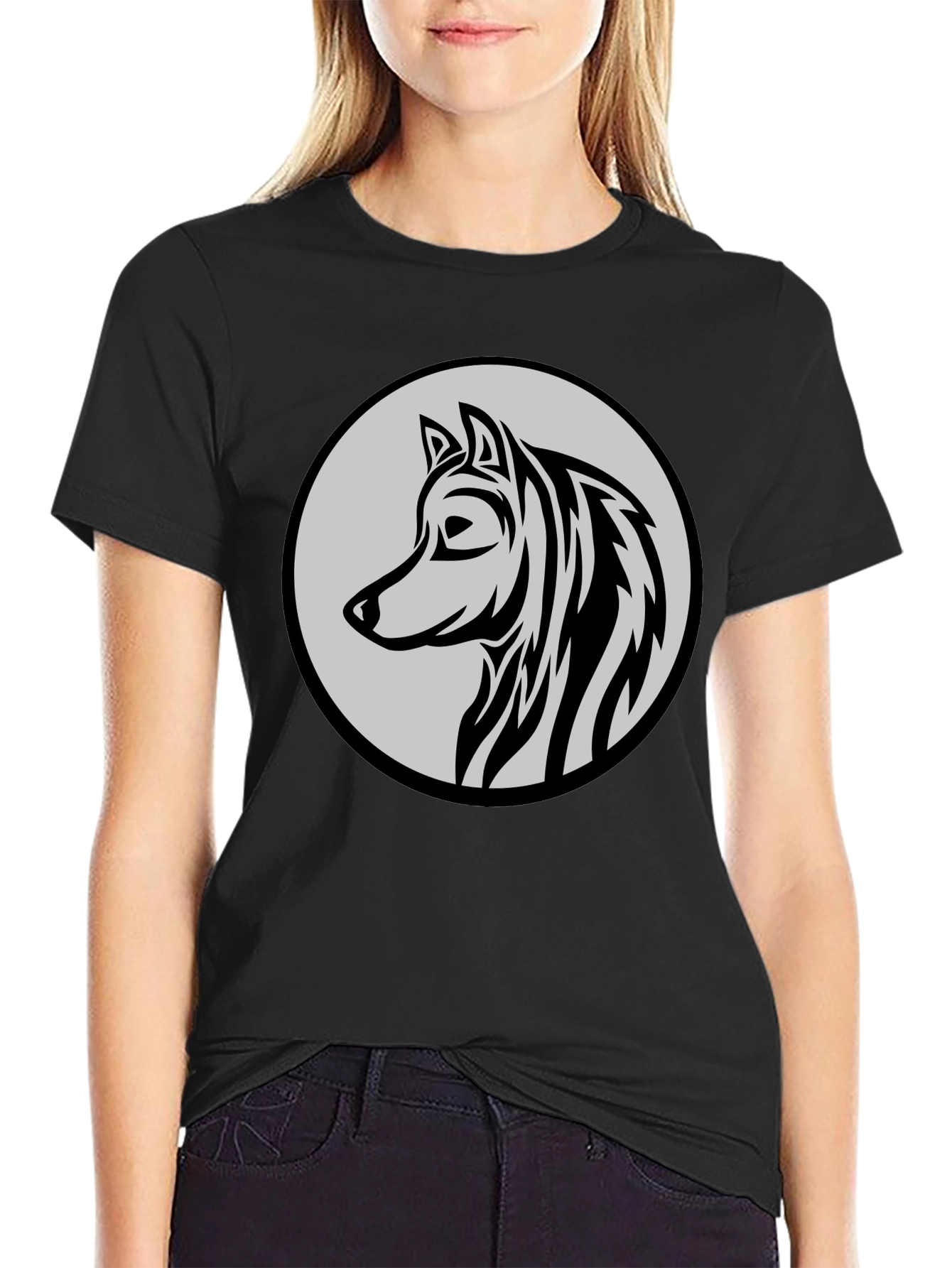 Black Wolf Graphic Tee - Stylish Menswear