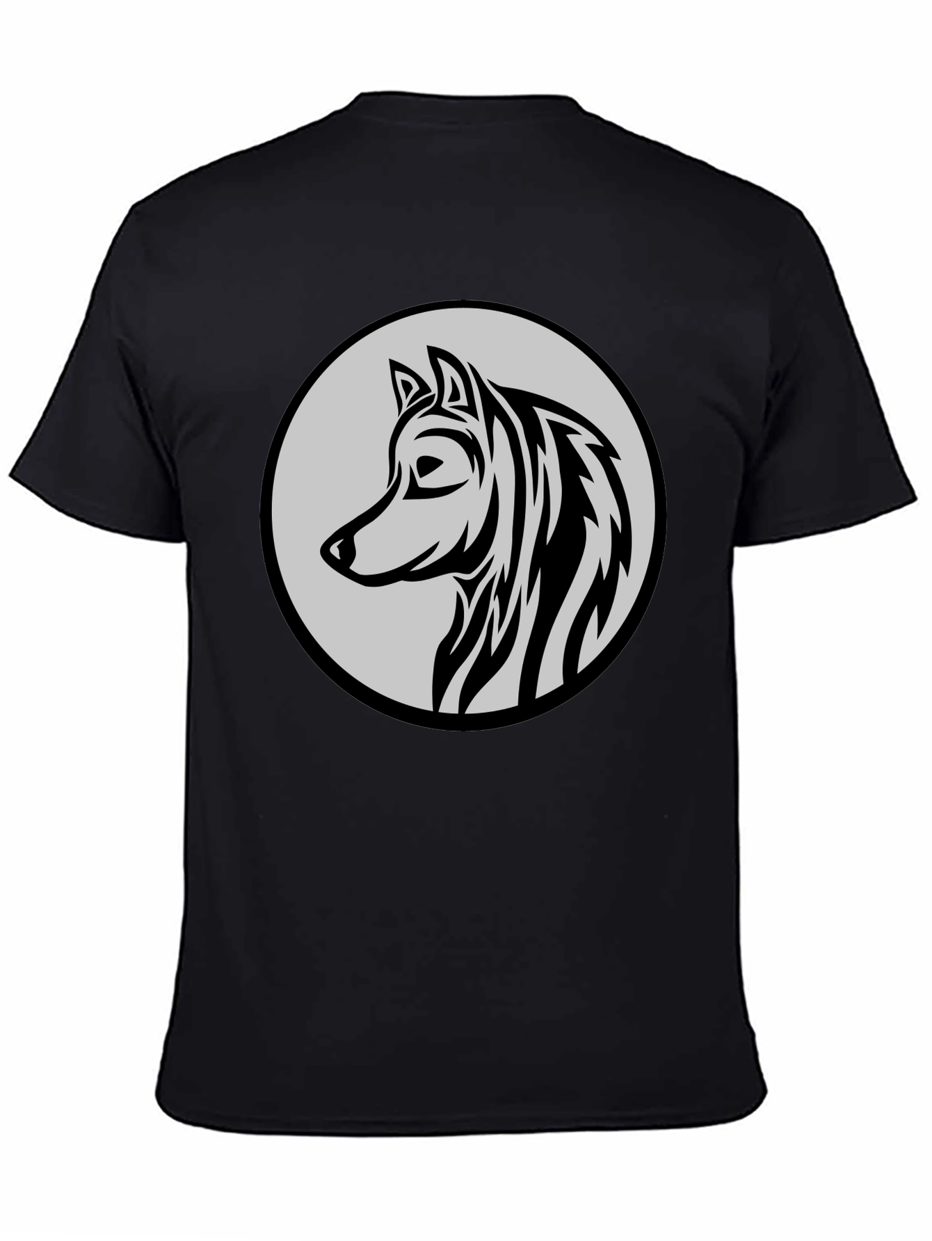 Black Wolf Graphic Tee - Stylish Menswear