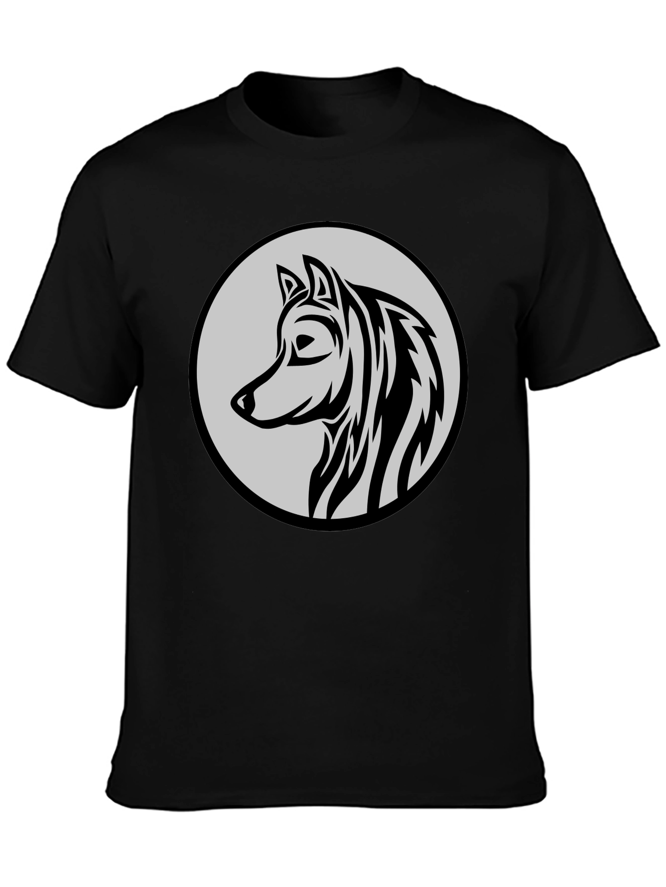Black Wolf Graphic Tee - Stylish Menswear
