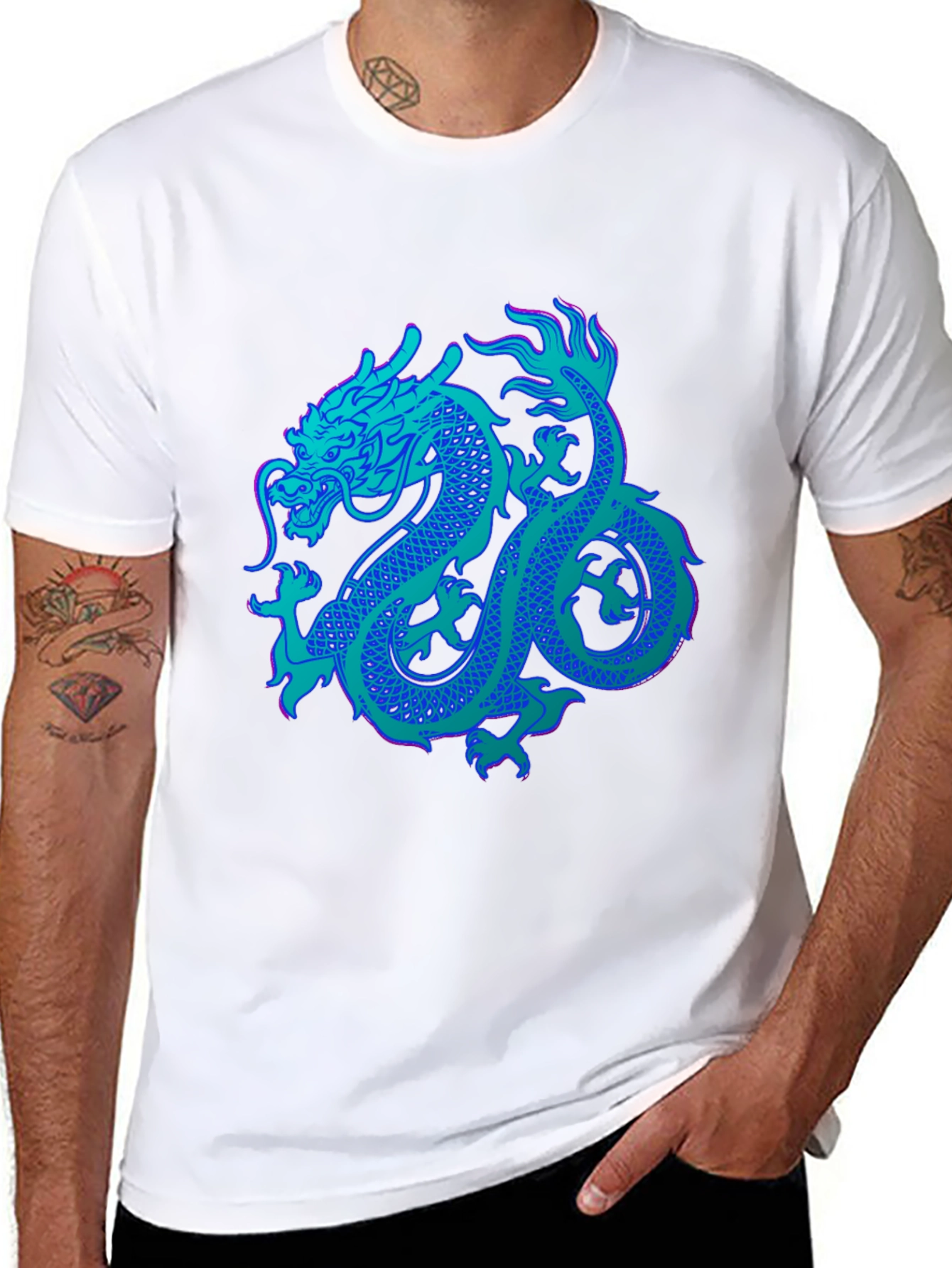 Dragon Graphic Tee - Bold Black Shirt