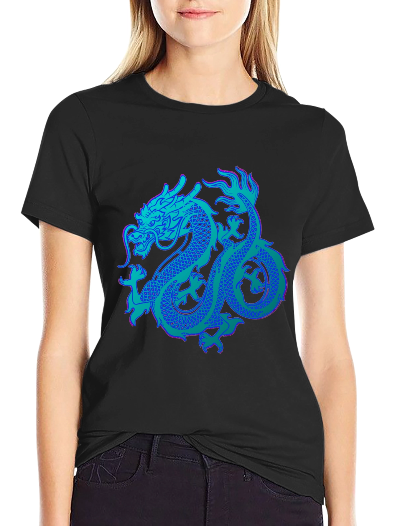 Dragon Graphic Tee - Bold Black Shirt