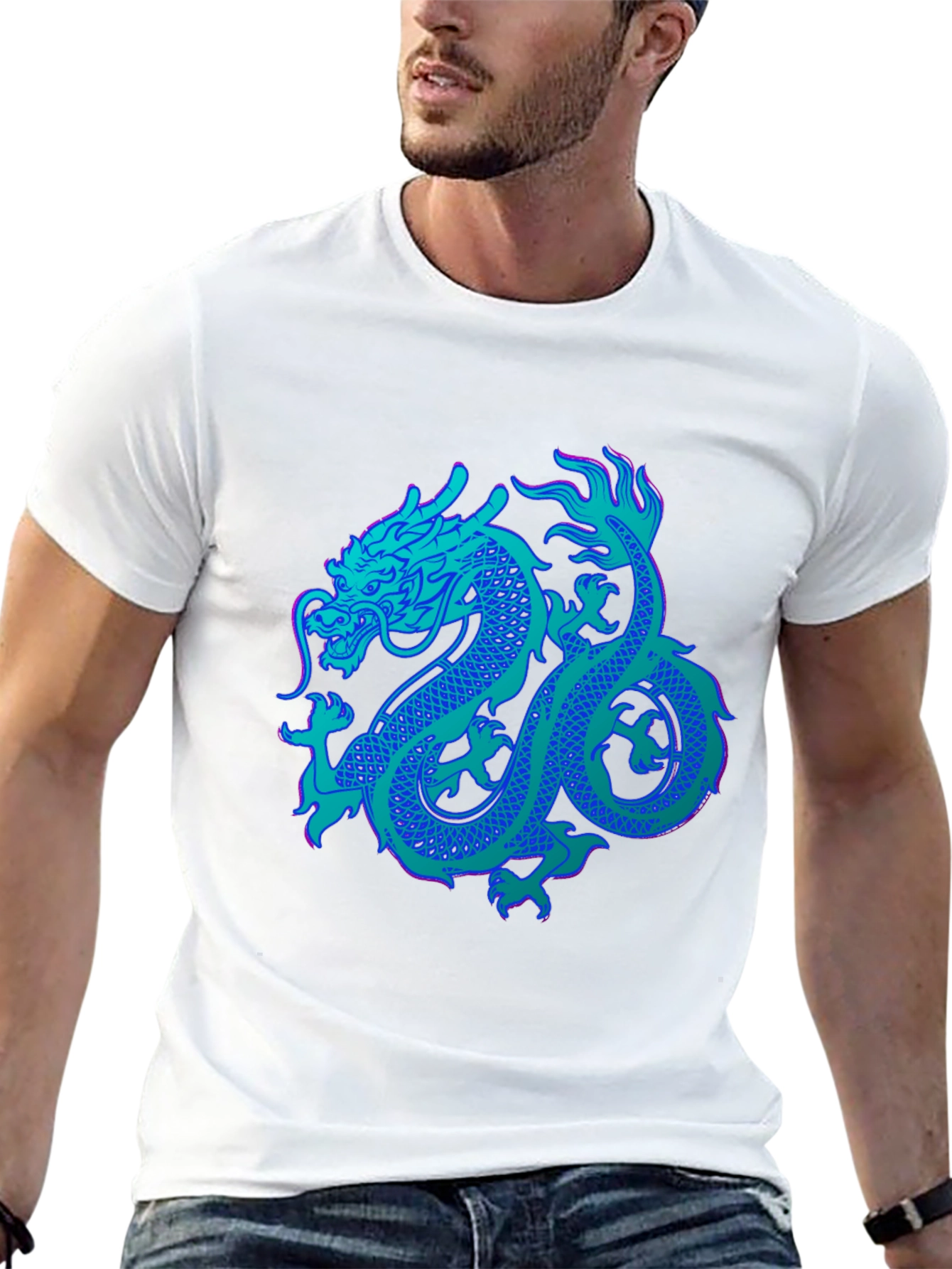 Dragon Graphic Tee - Bold Black Shirt