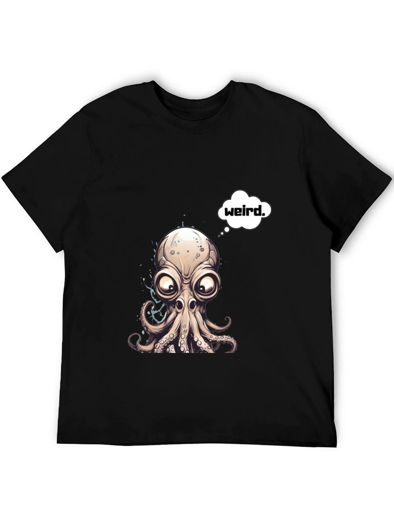 Weird Octopus Graphic T-Shirt - Unique Design