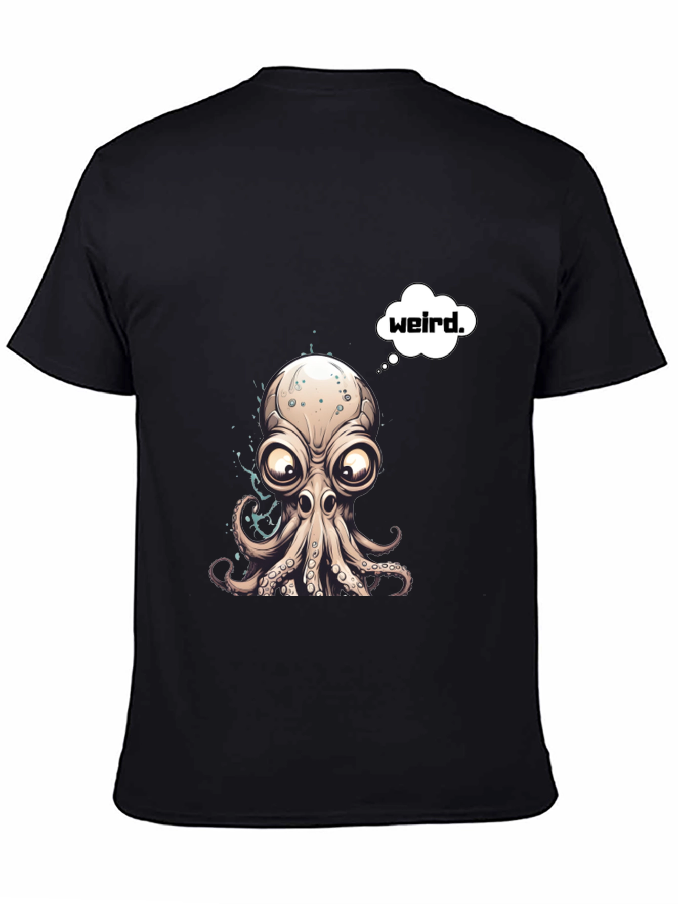 Weird Octopus Graphic T-Shirt - Unique Design