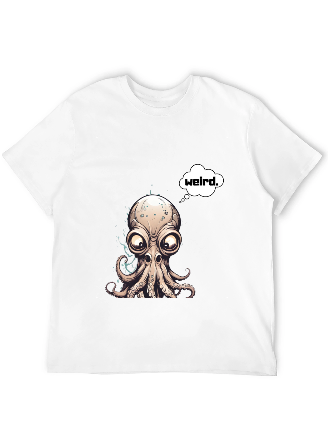 Weird Octopus Graphic T-Shirt - Unique Design