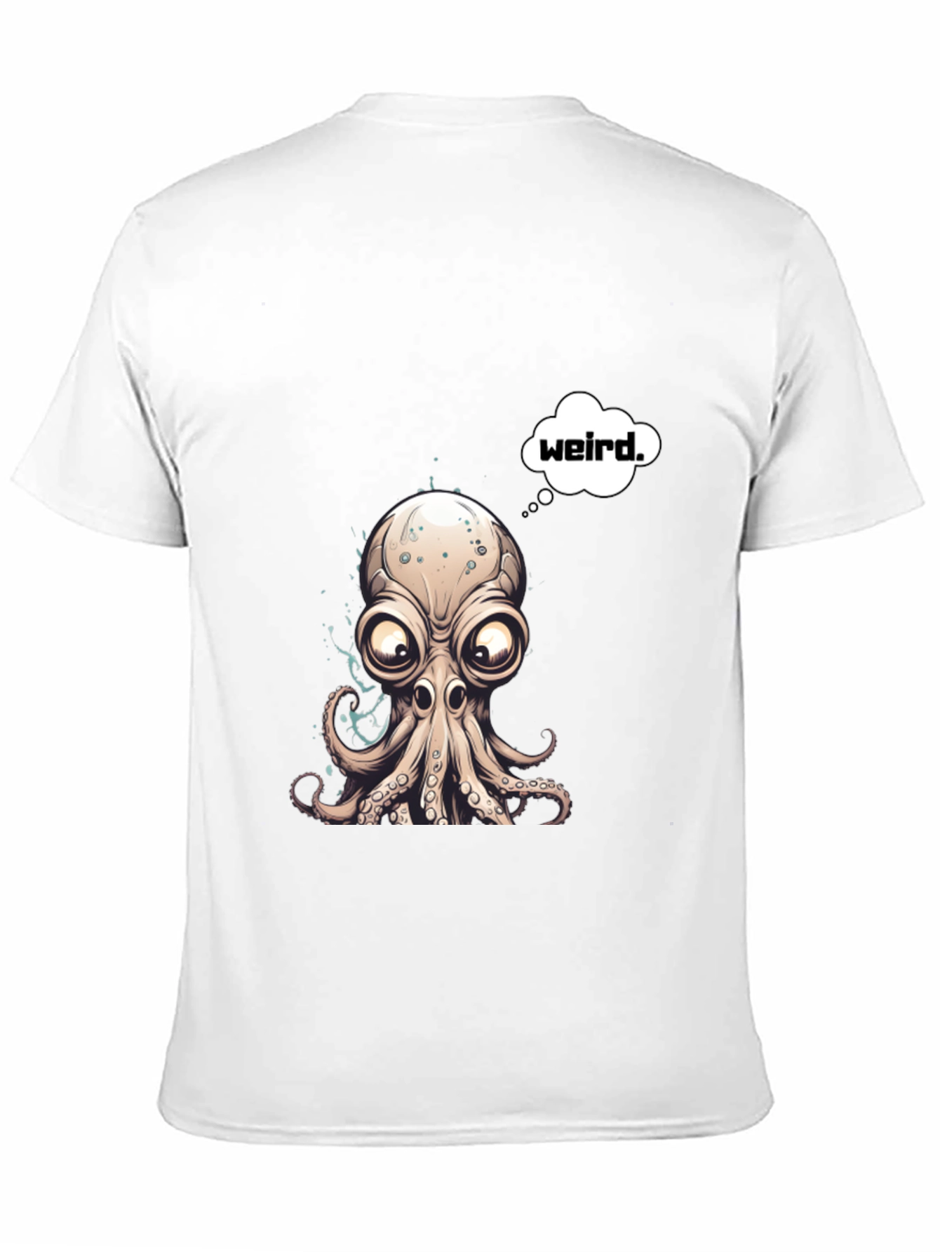 Weird Octopus Graphic T-Shirt - Unique Design