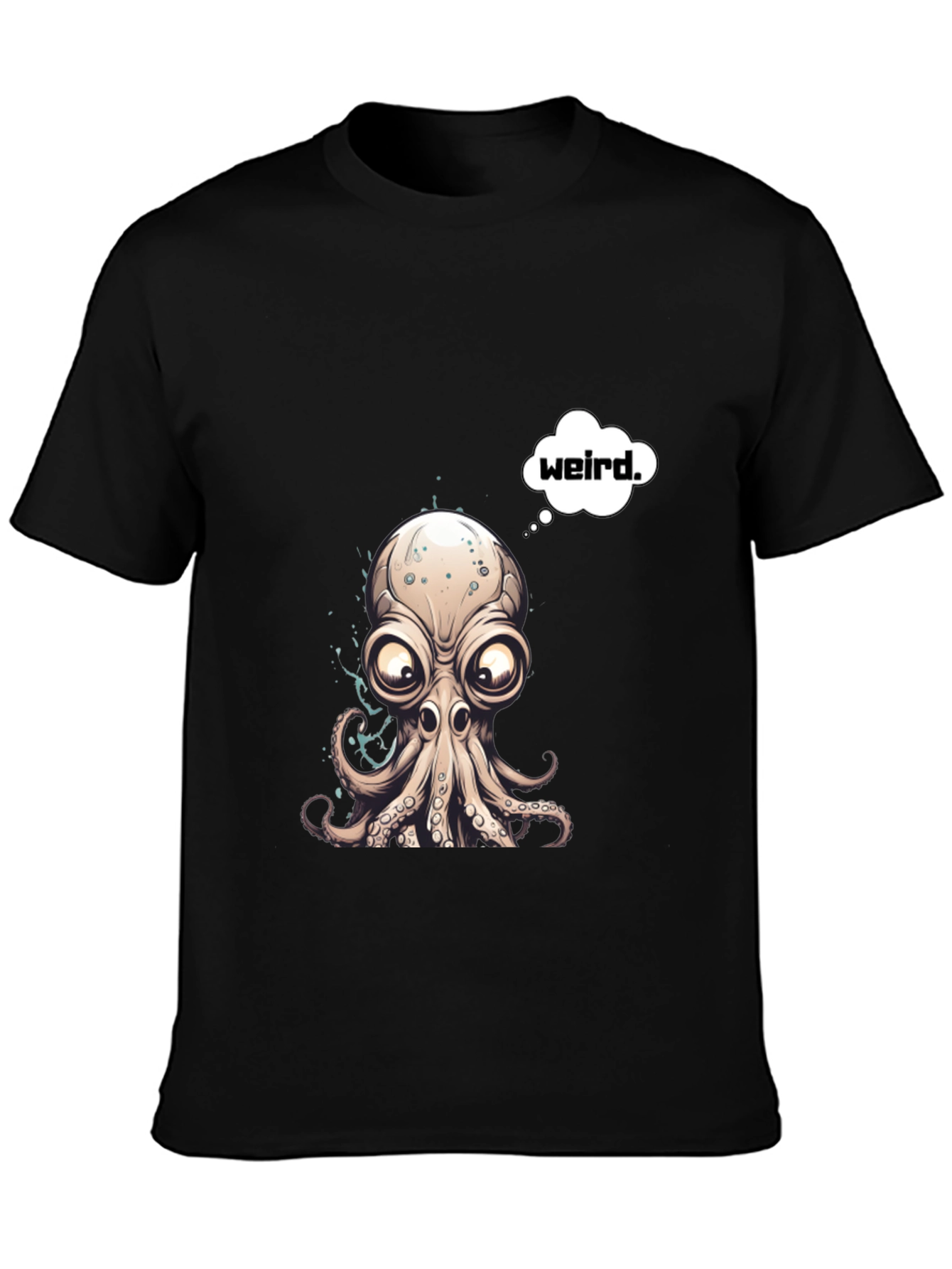 Weird Octopus Graphic T-Shirt - Unique Design