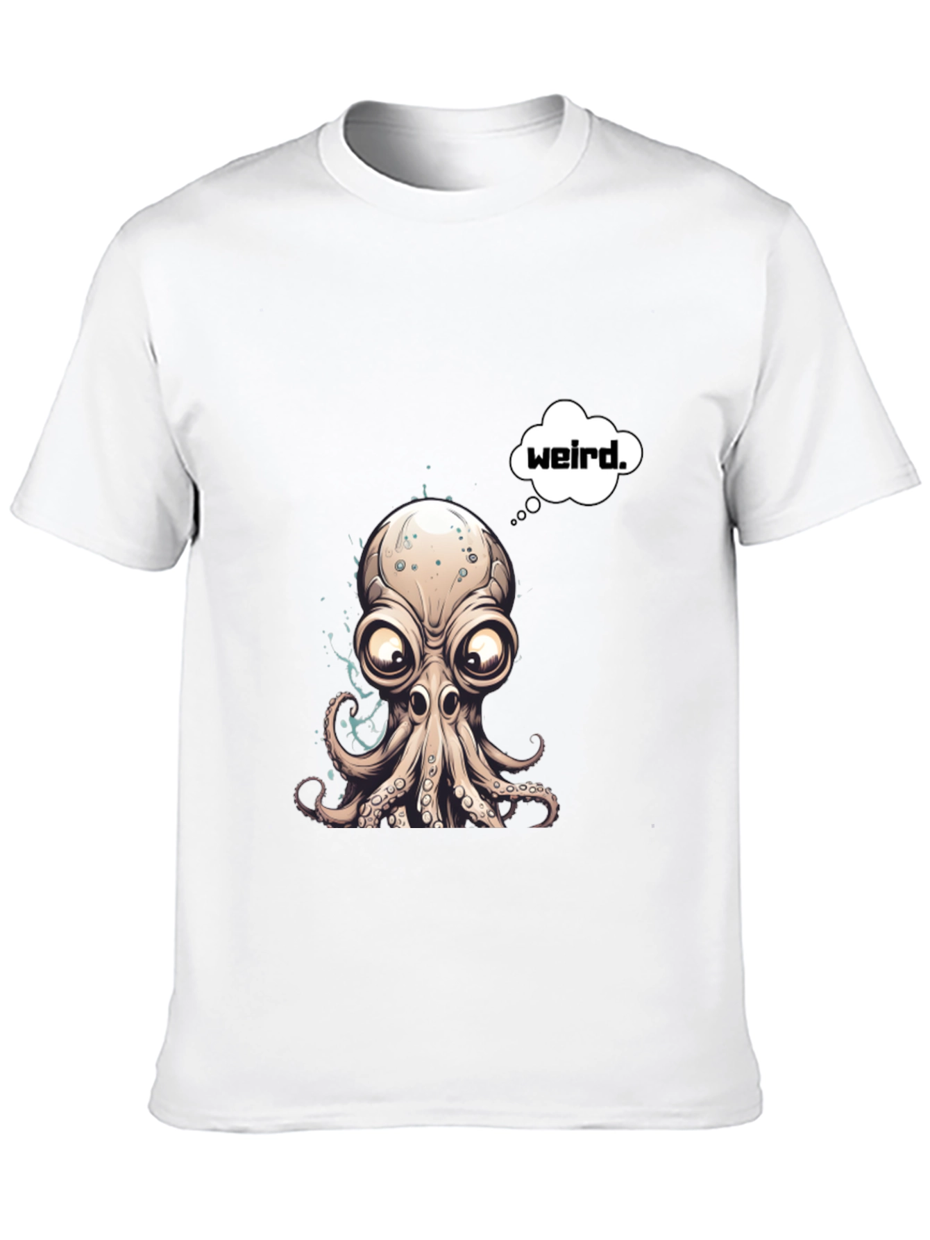Weird Octopus Graphic T-Shirt - Unique Design