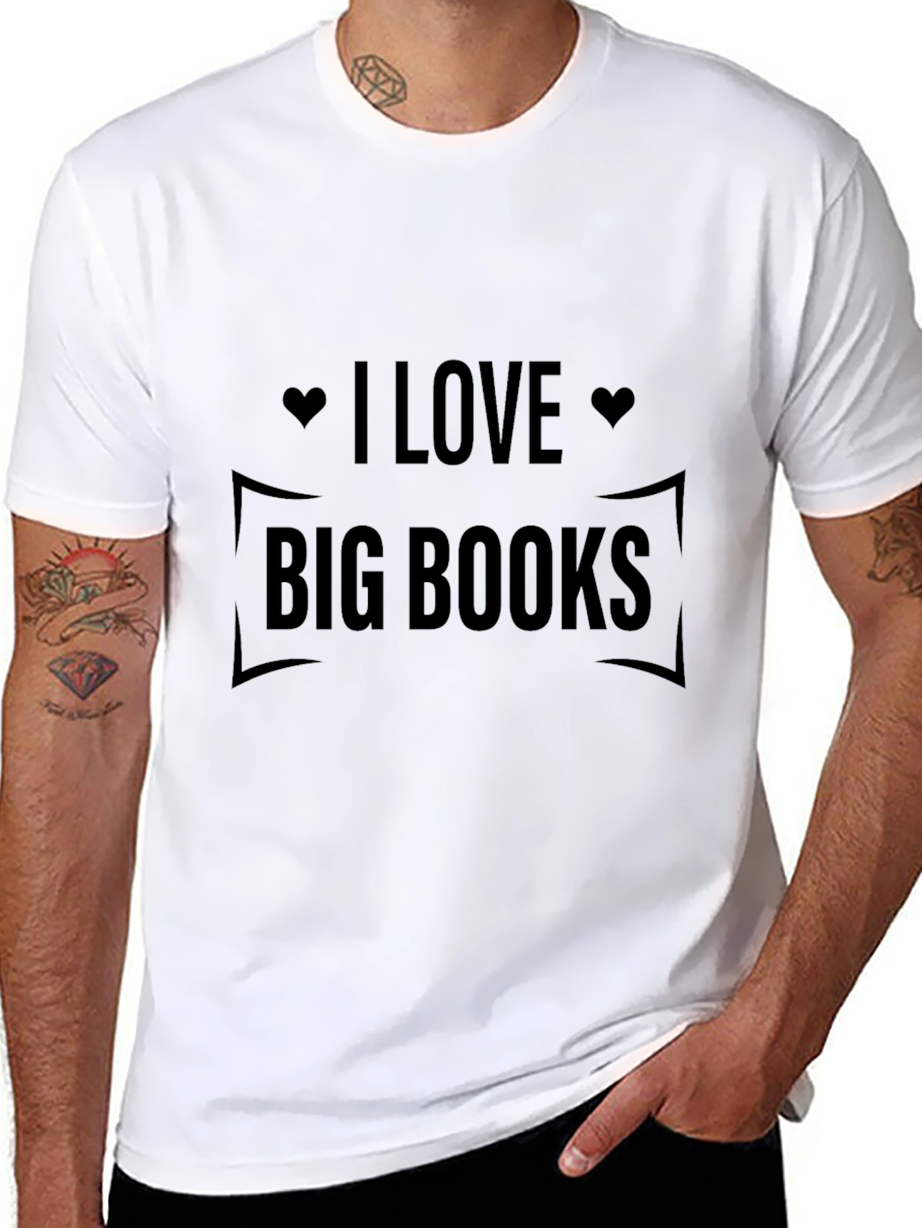 I Love Big Books Graphic T-Shirt