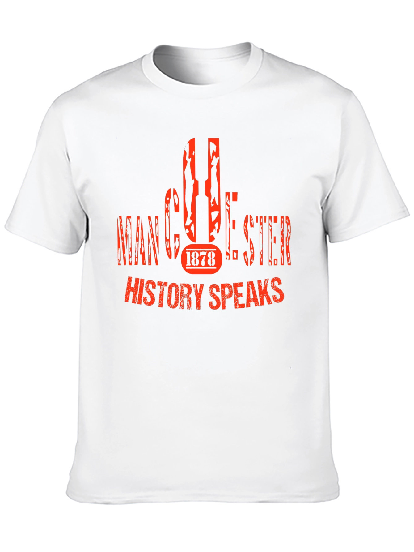 Manchester 1878 History Speaks Black T-Shirt