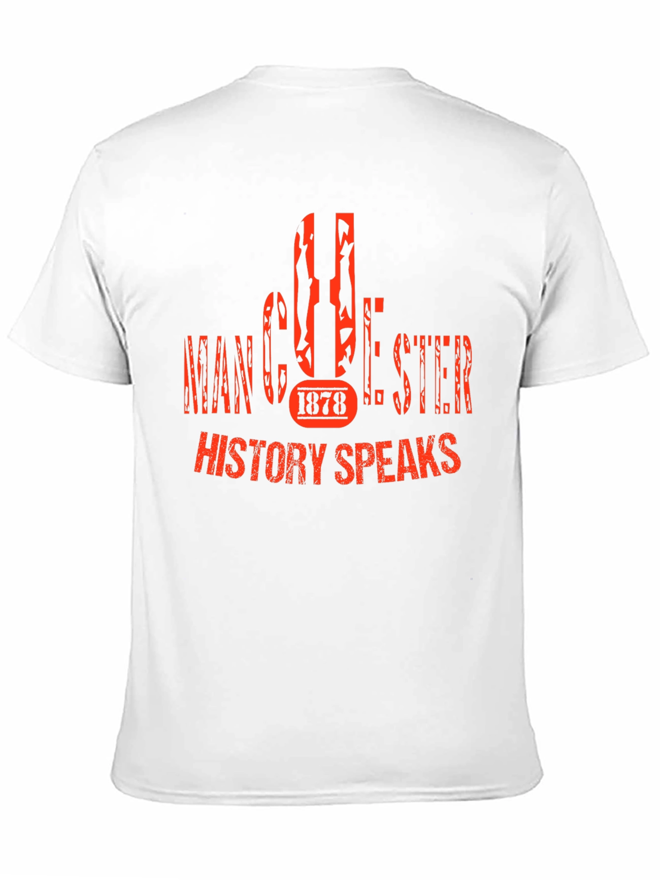 Manchester 1878 History Speaks Black T-Shirt
