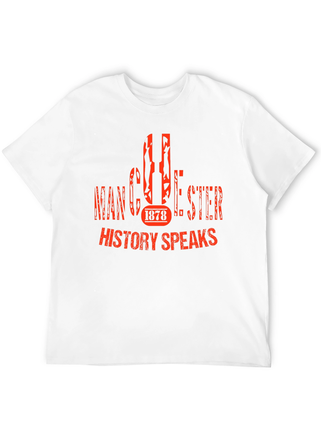 Manchester 1878 History Speaks Black T-Shirt