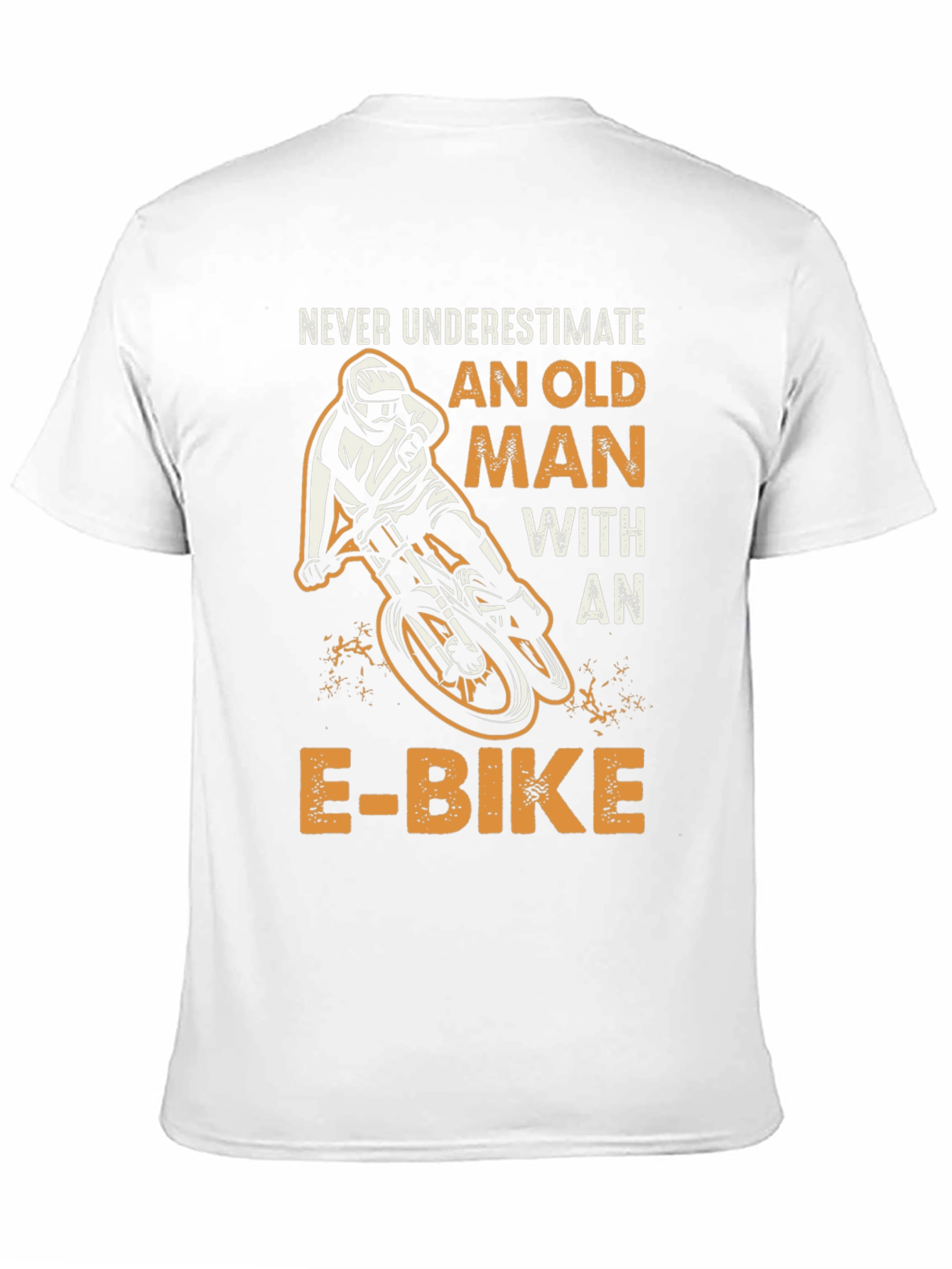 Never Underestimate Old Man E-Bike Graphic Tee