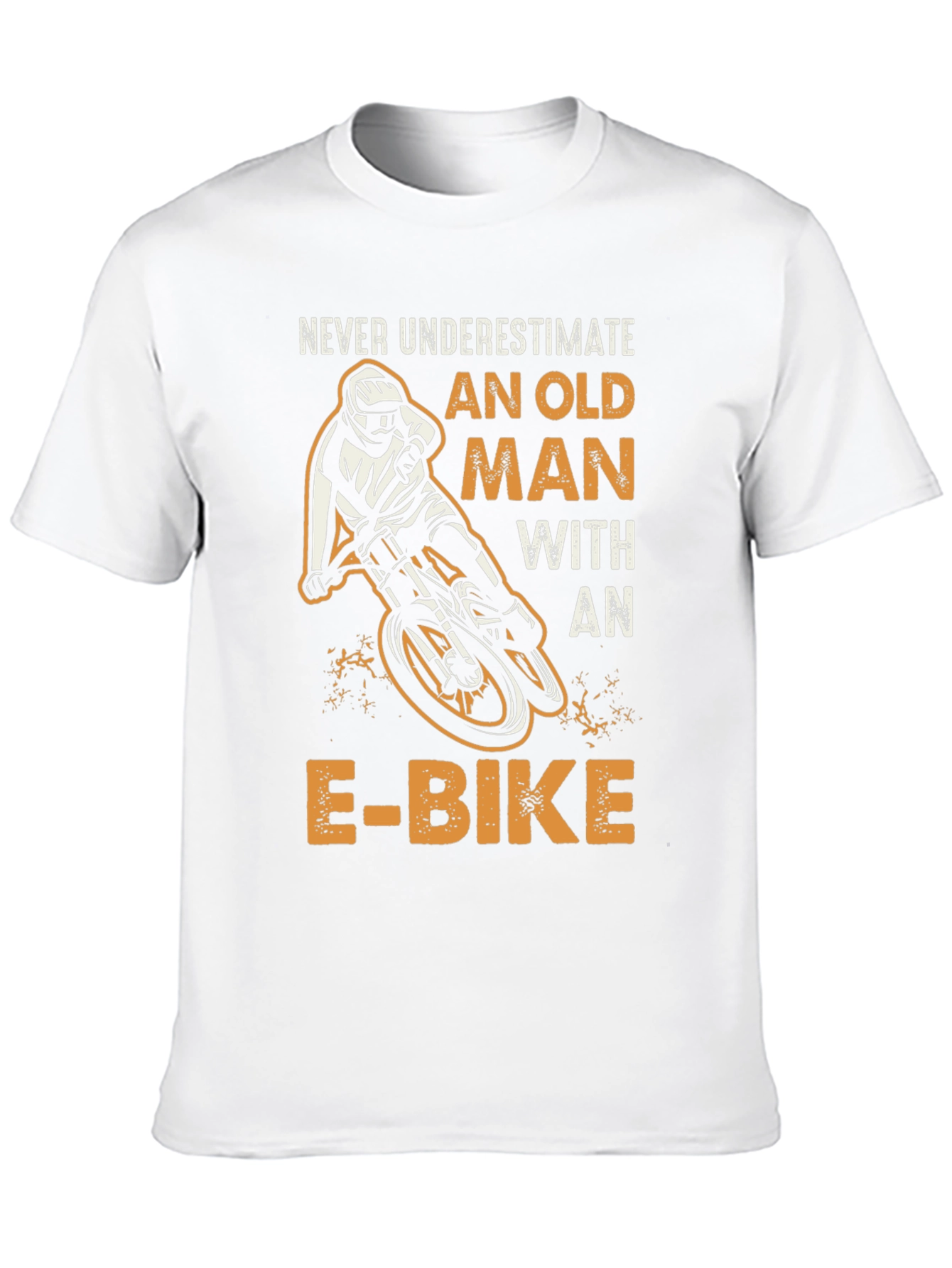 Never Underestimate Old Man E-Bike Graphic Tee
