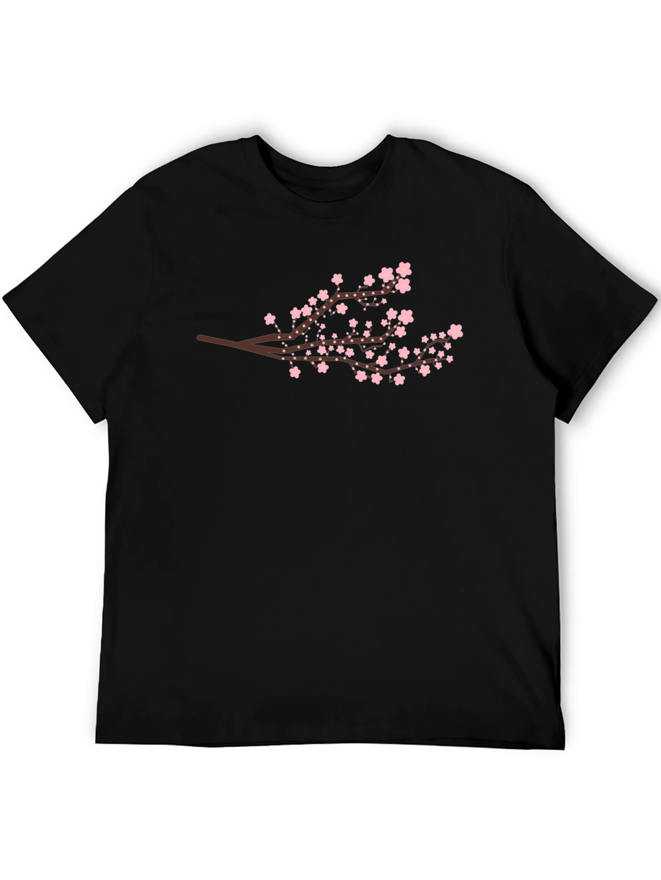 Cherry Blossom Branch Graphic Tee - Black