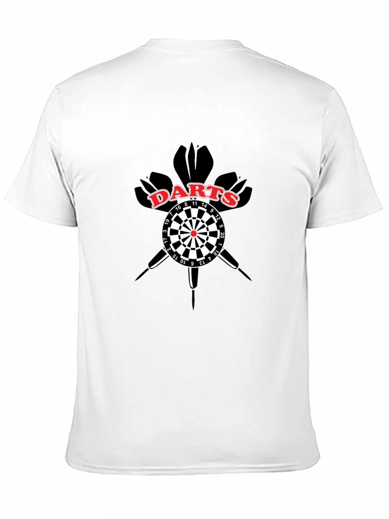 Mens Darts Graphic T-Shirt - Black