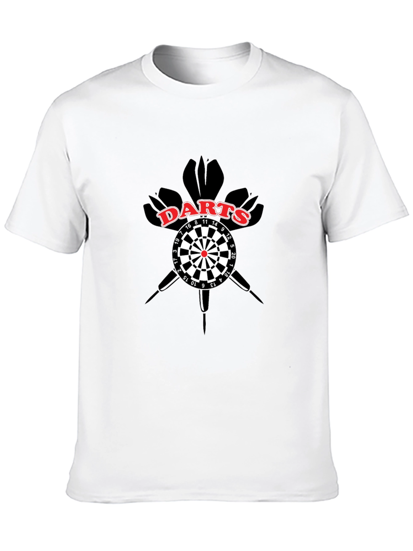 Mens Darts Graphic T-Shirt - Black