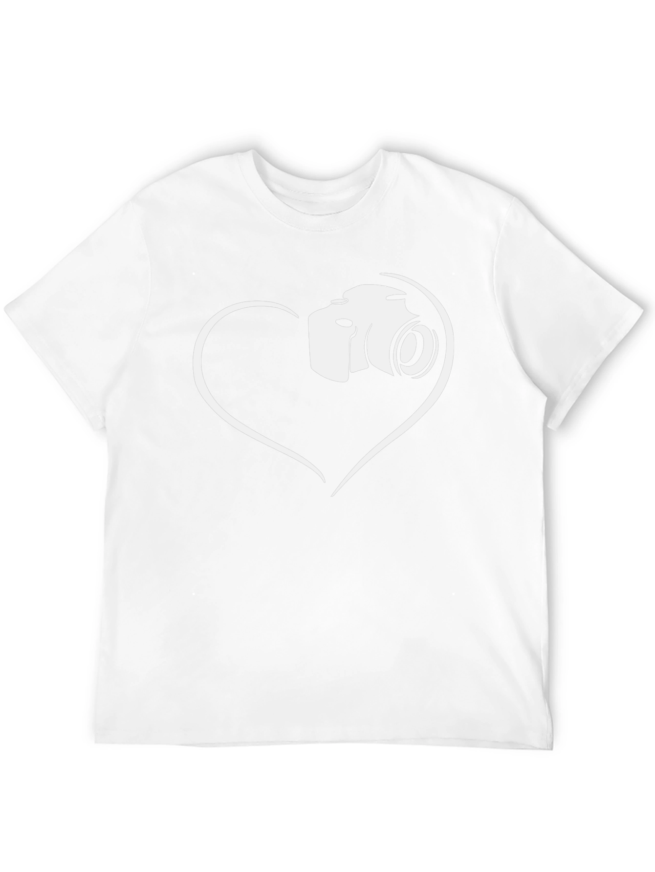 Camera Heart Graphic T-Shirt