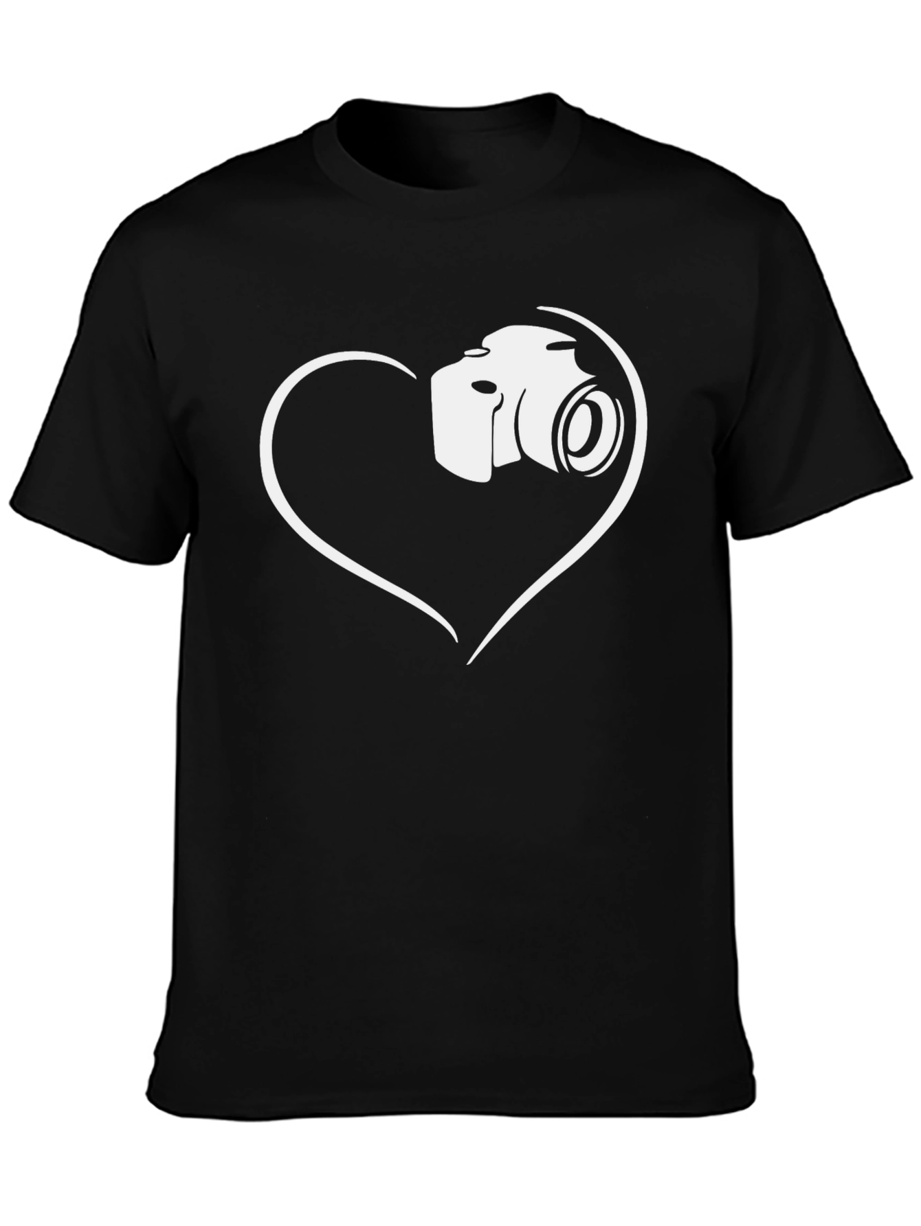 Camera Heart Graphic T-Shirt