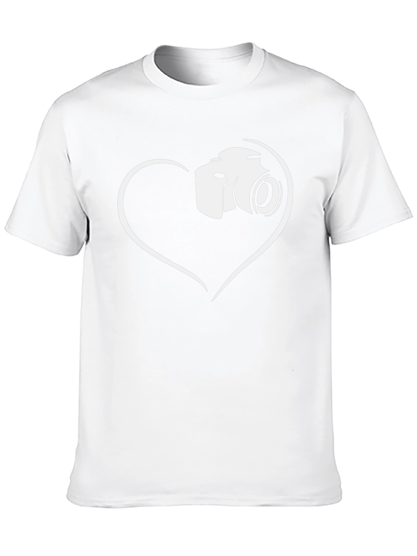 Camera Heart Graphic T-Shirt