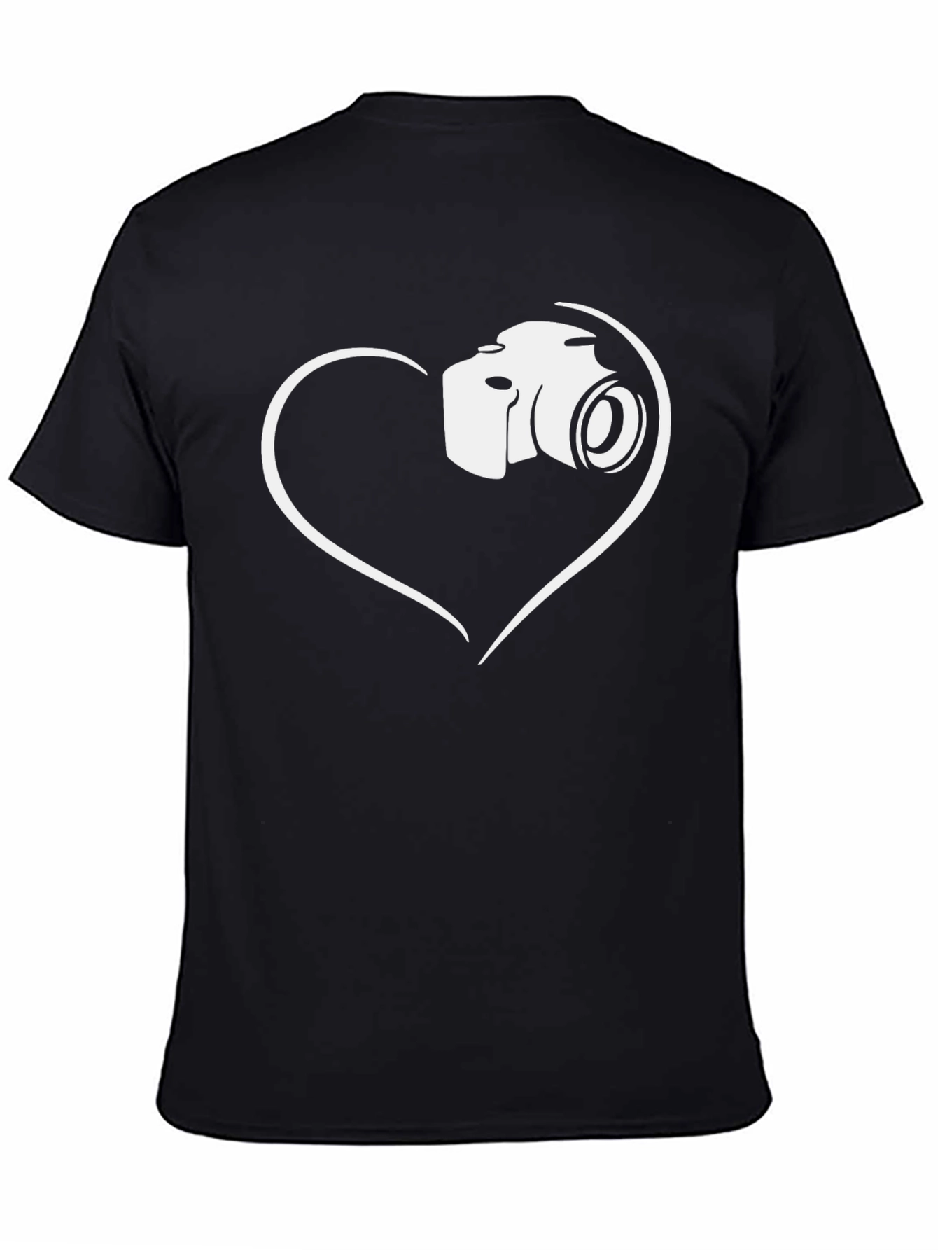Camera Heart Graphic T-Shirt