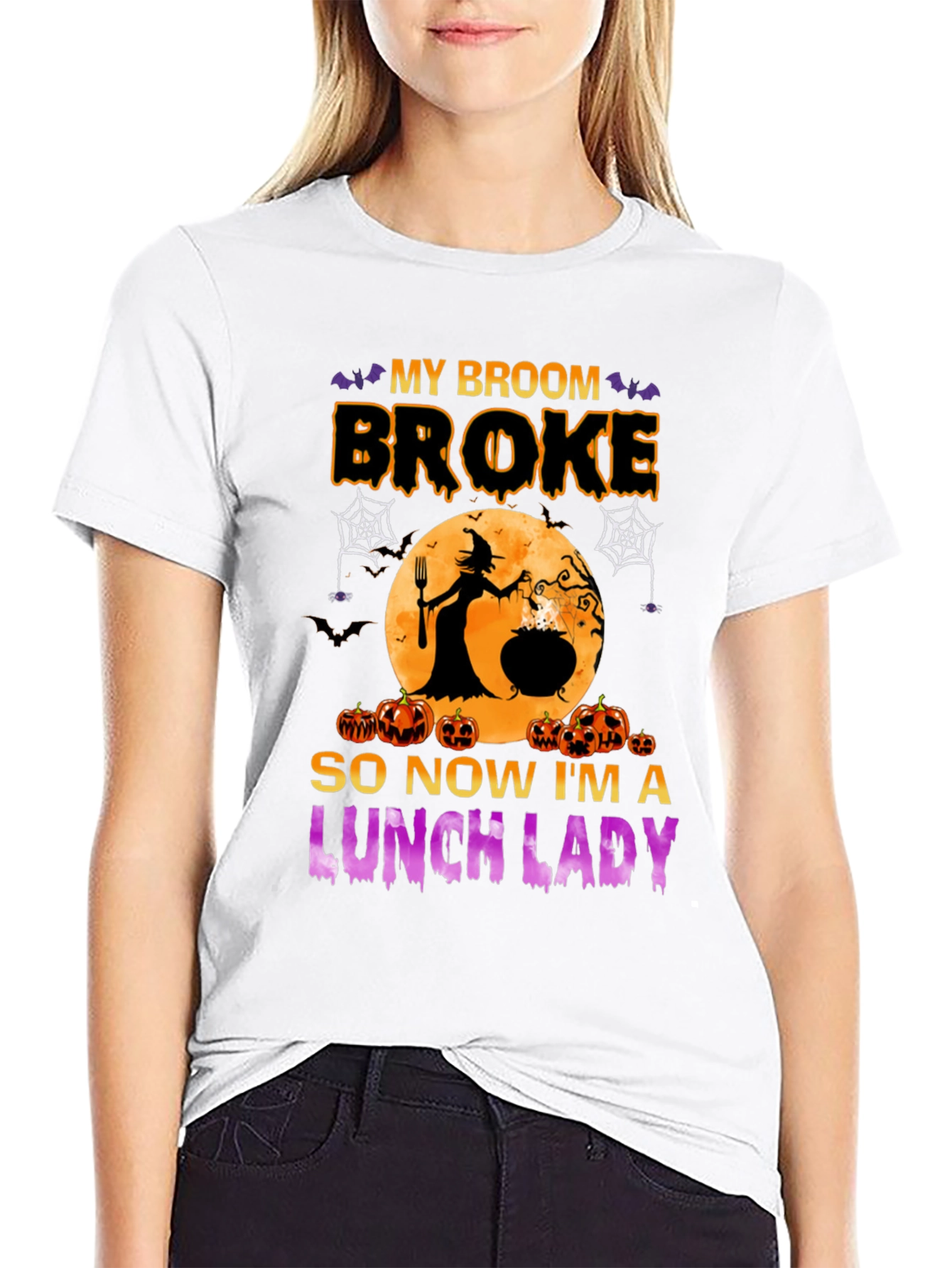 Halloween Lunch Lady Graphic Tee