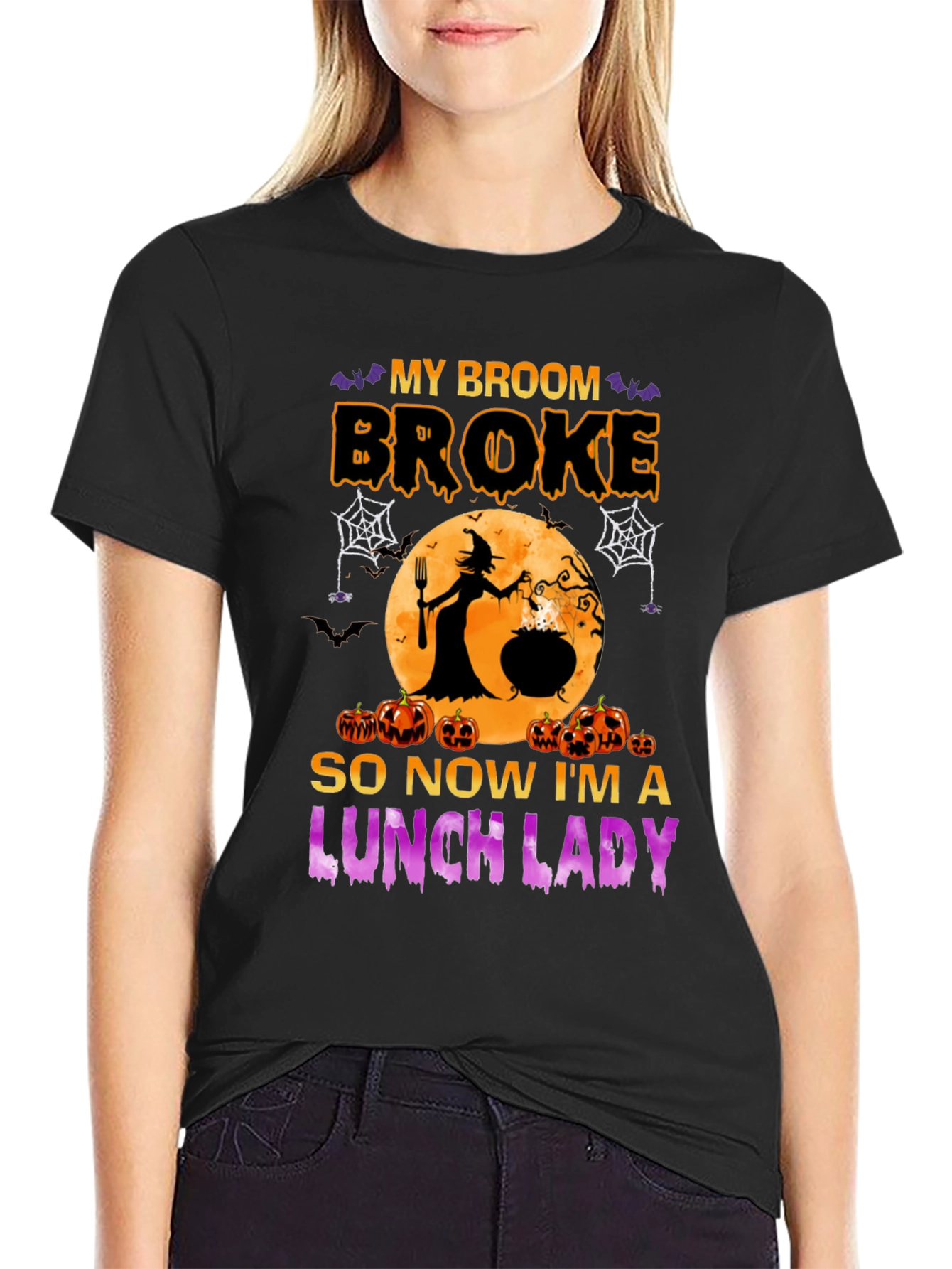 Halloween Lunch Lady Graphic Tee