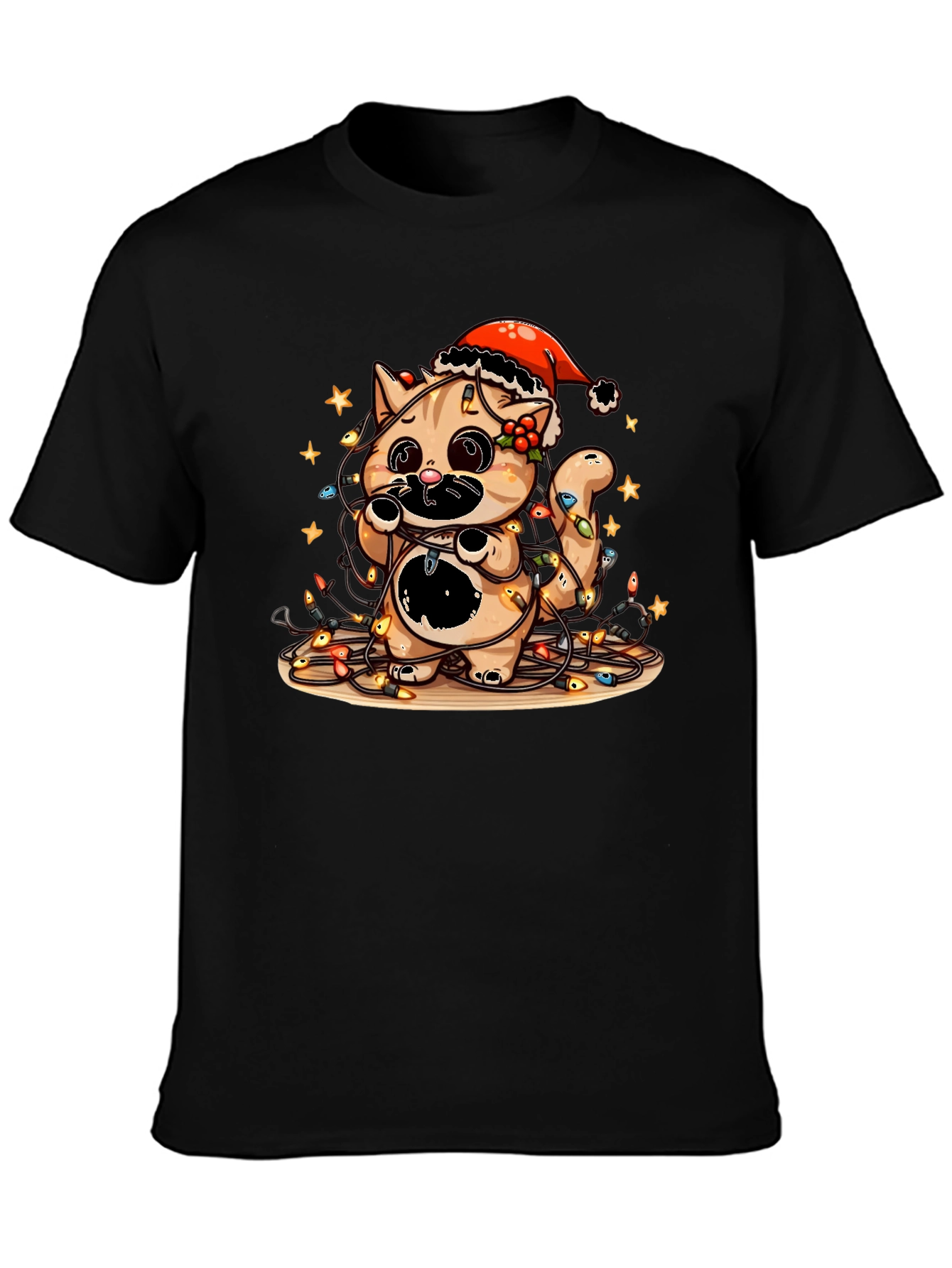 Cute Christmas Cat T-Shirt