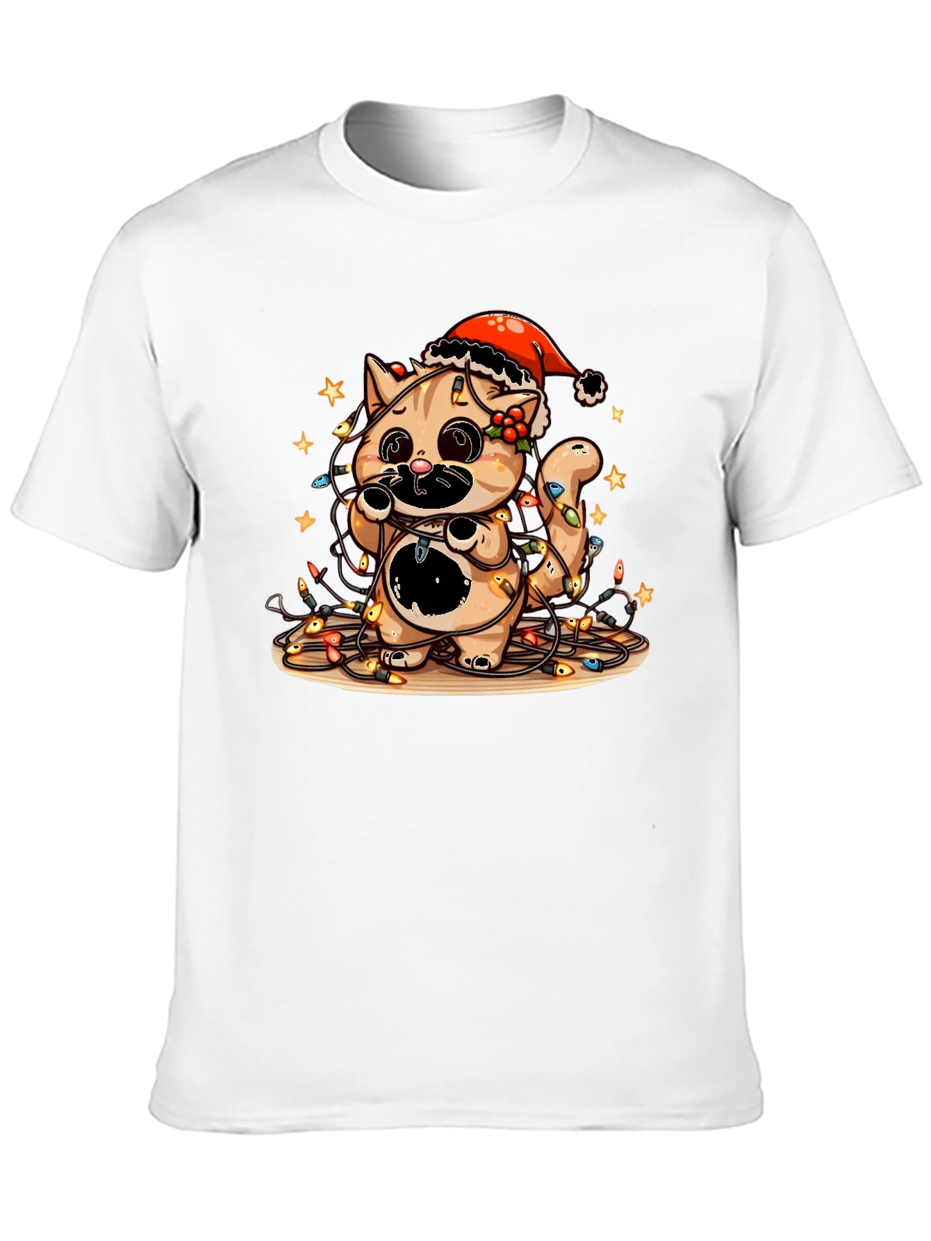 Cute Christmas Cat T-Shirt