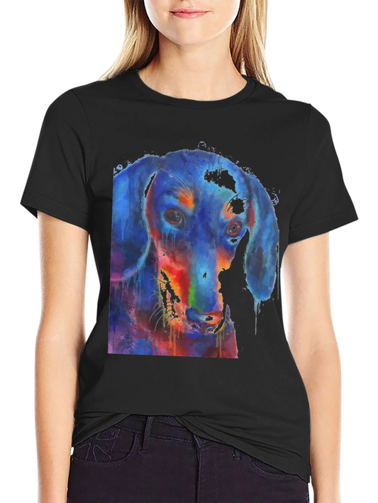 Watercolor Dachshund Graphic Tee