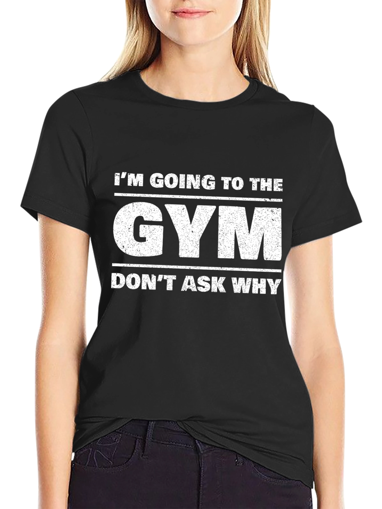 Im Going to The Gym Mens Black T-Shirt