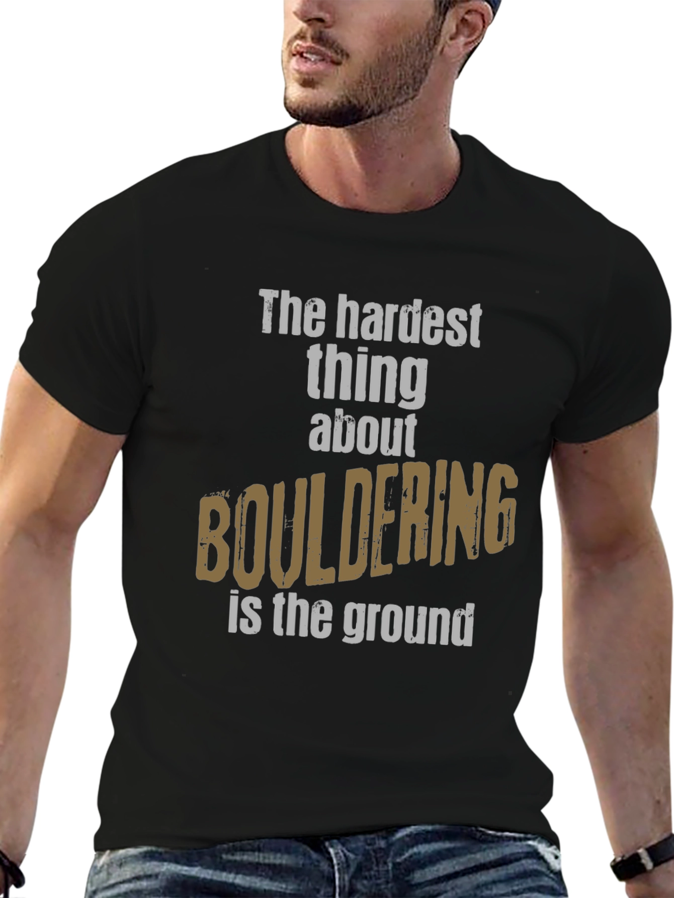 Bouldering Funny T-Shirt Climber Gift
